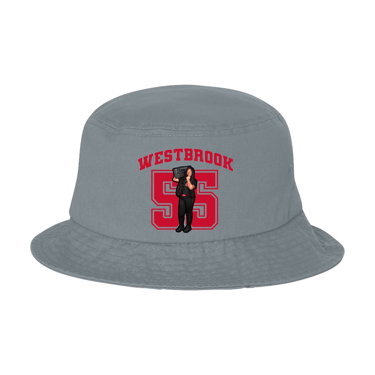 Bucket Cap — Number in Grey