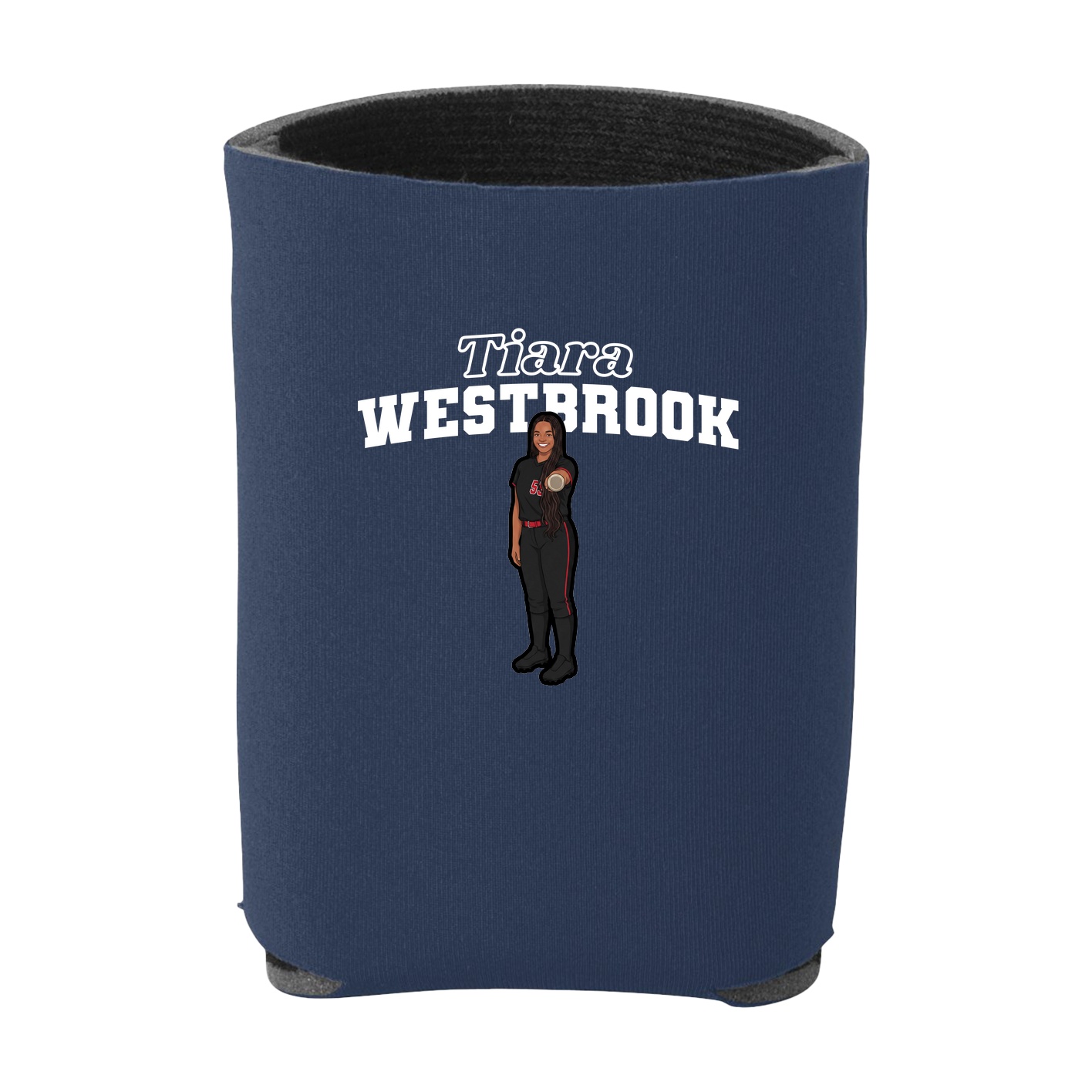 Can Holder — Name Arch in Navy