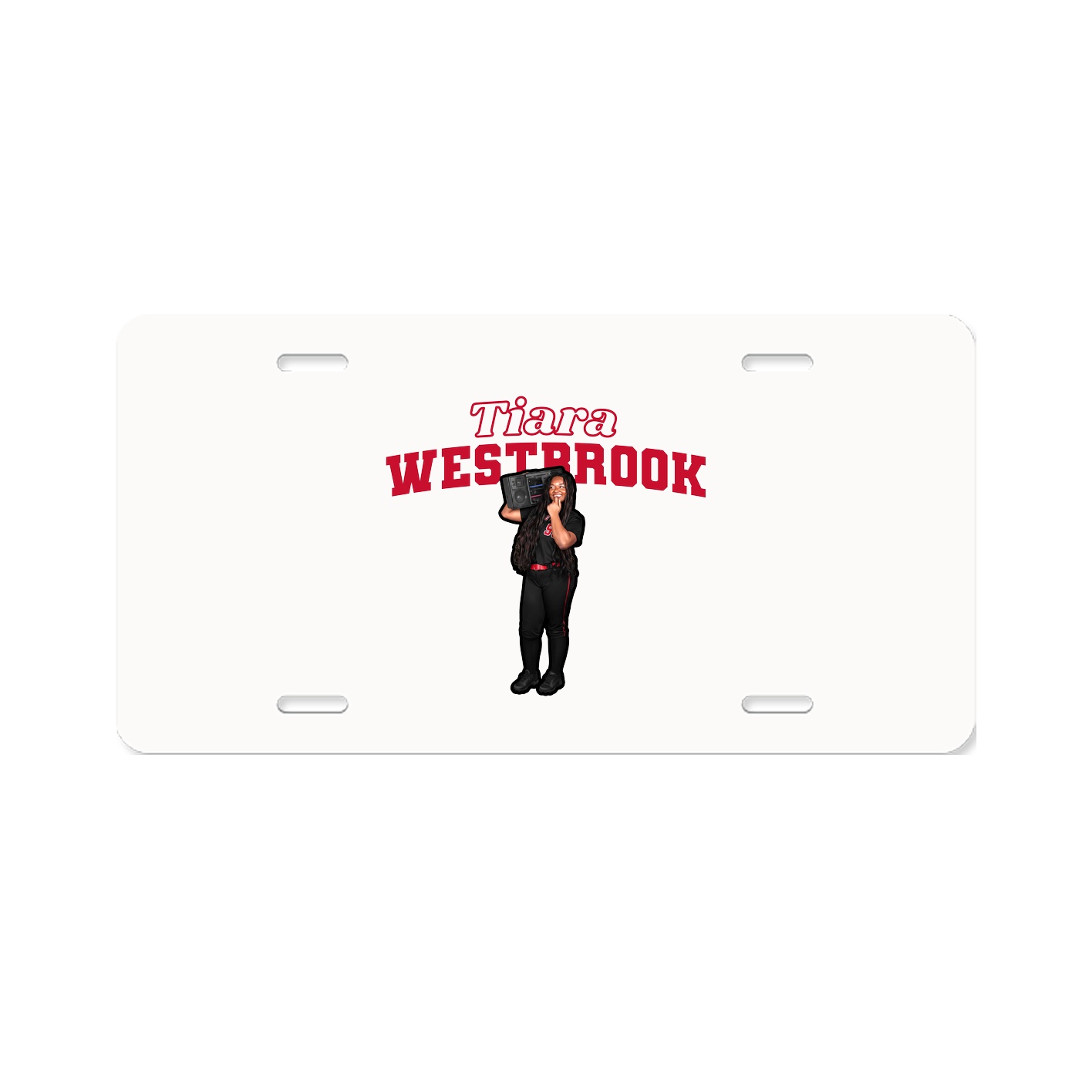 License Plate — Name Arch in Classic