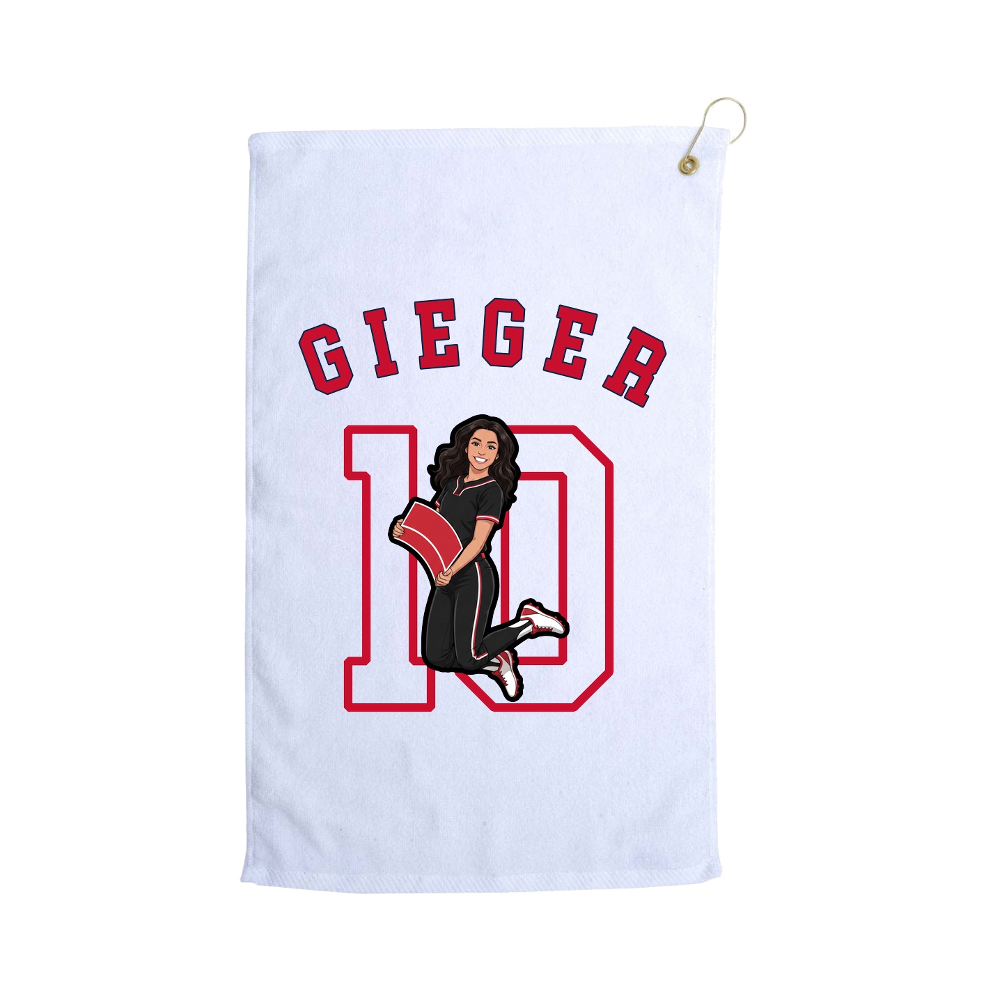 Golf Towel — Shirsey Arch in White
