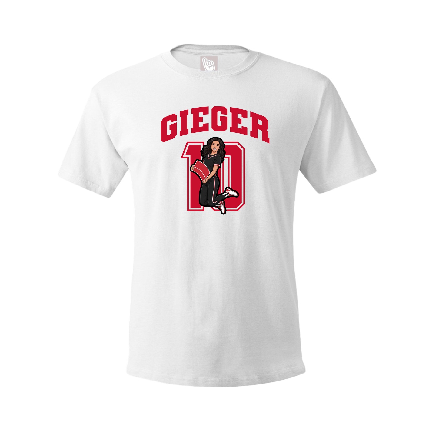 Tee — Number in White