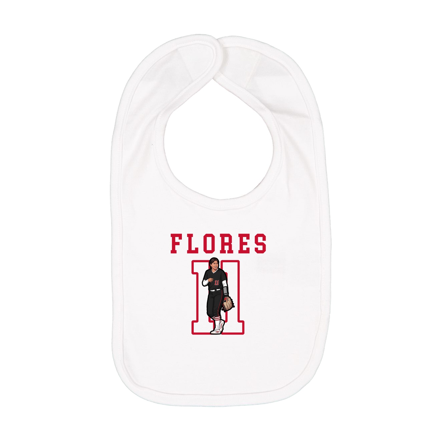 Infant Bib — Shirsey in White
