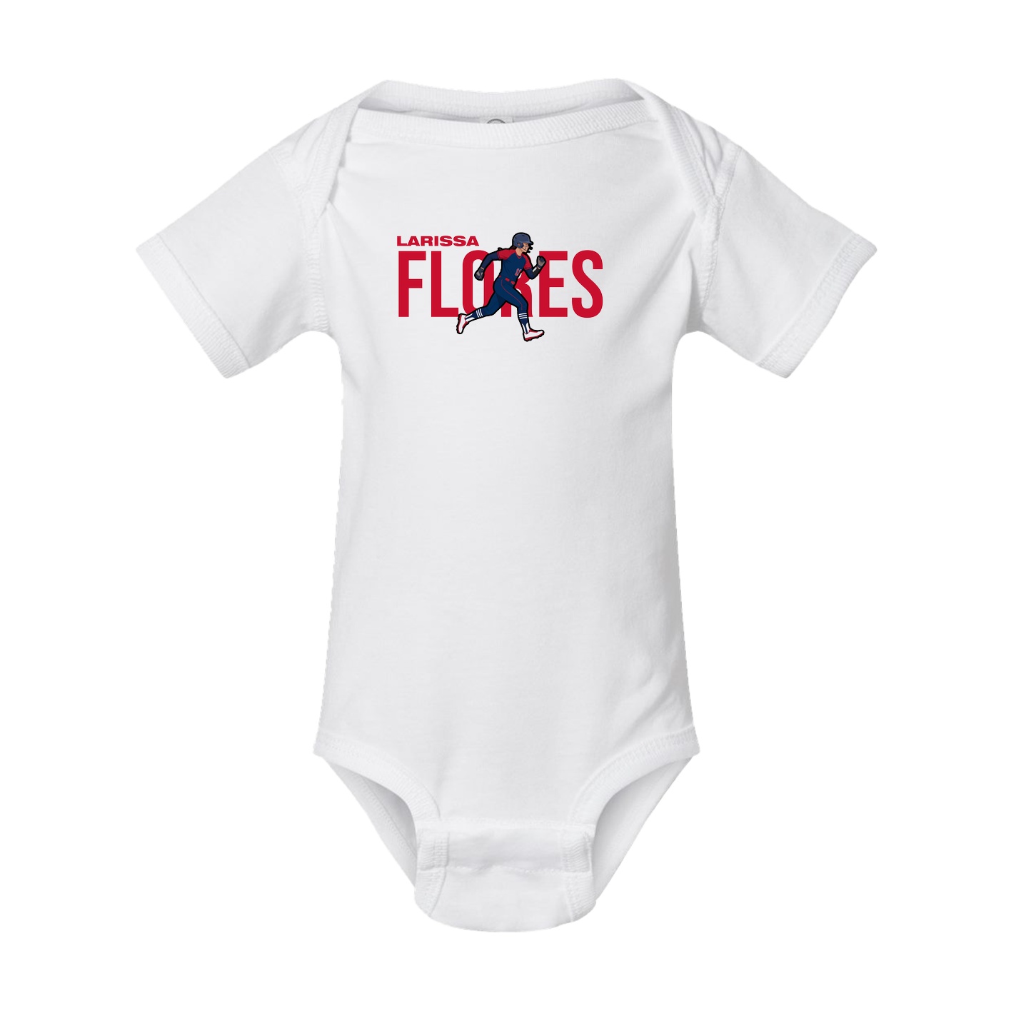Baby Onesie — Player Name in White