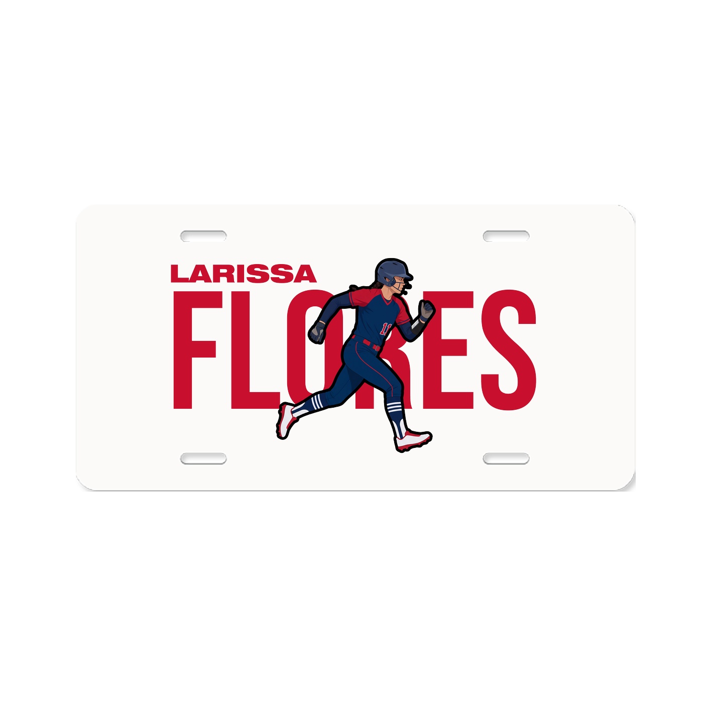 License Plate — Player Name in Classic