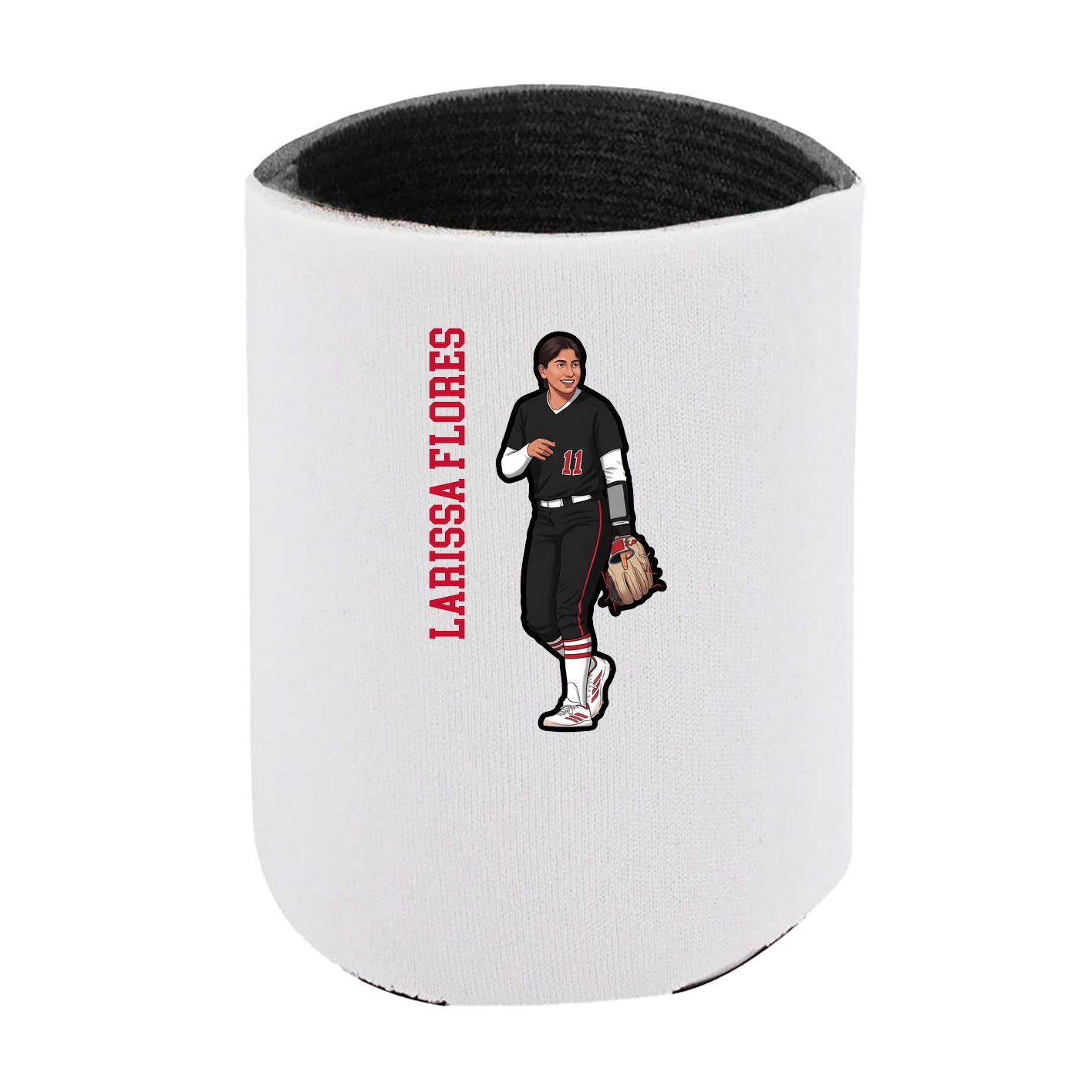 Can Holder — Name Vertical in White