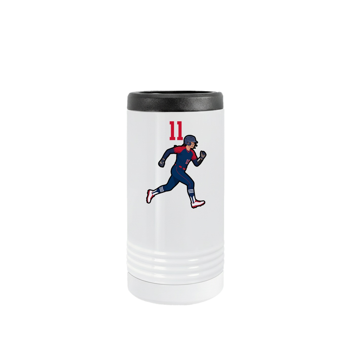 Slim Beverage Holder — Number Top in White