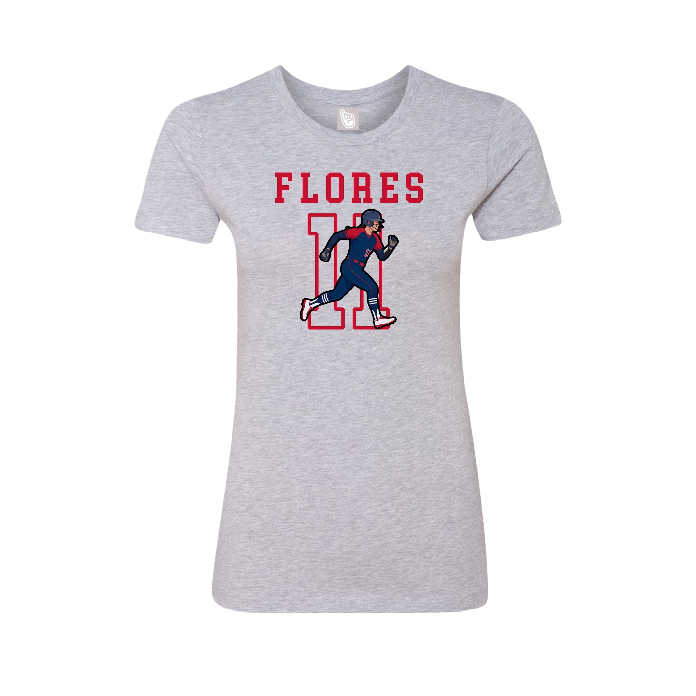 Fitted Women's Tee — Shirsey in Grey