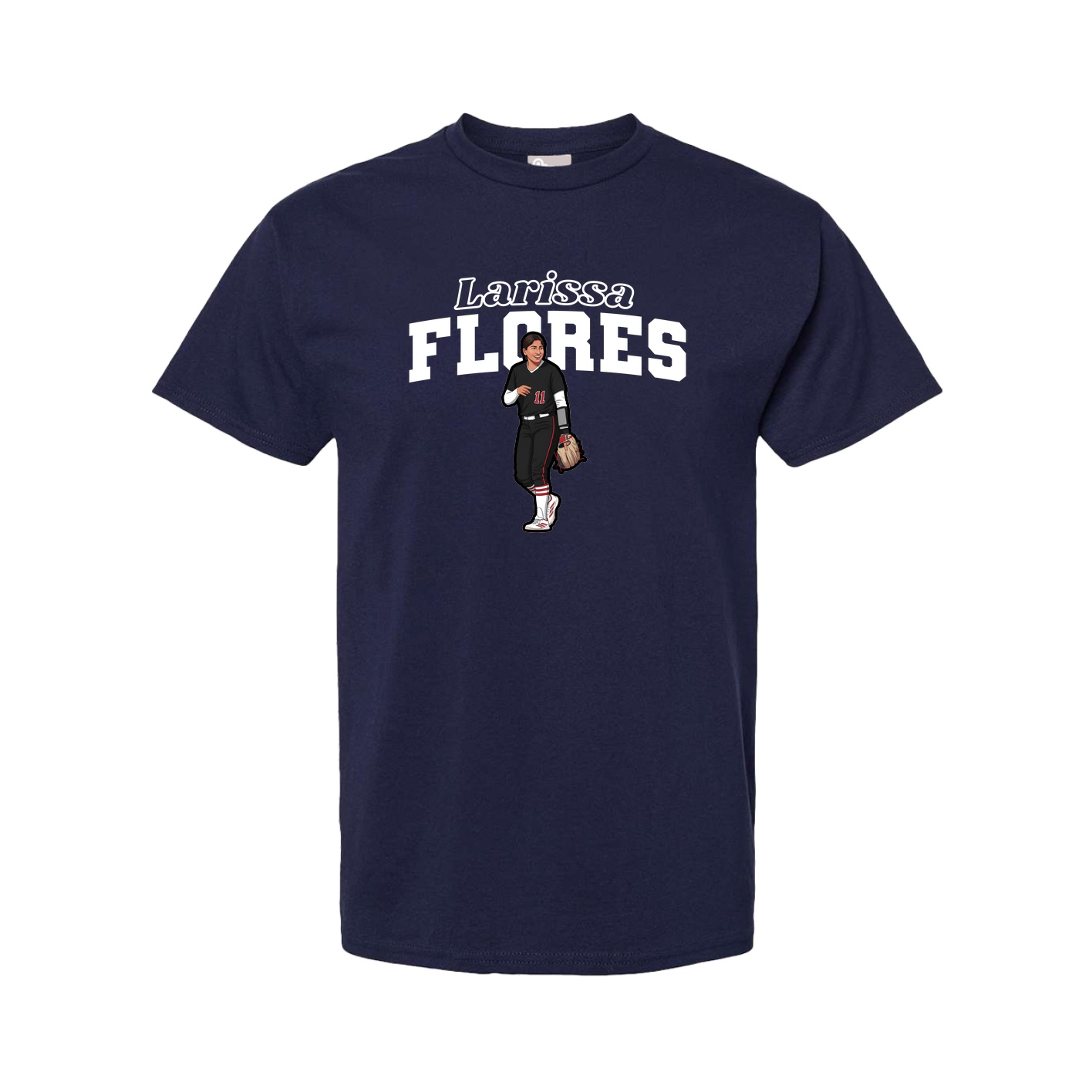 Youth Tee — Name Arch in Navy