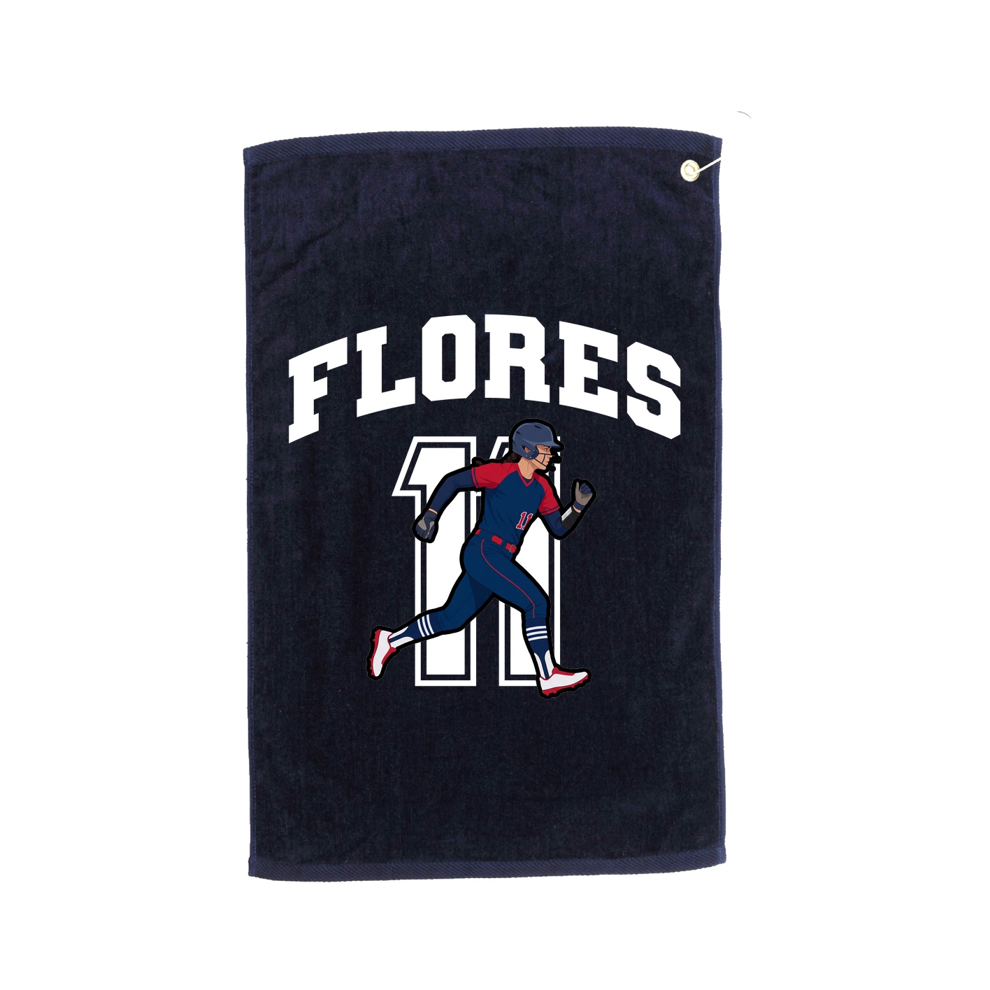 Golf Towel — Number in Navy