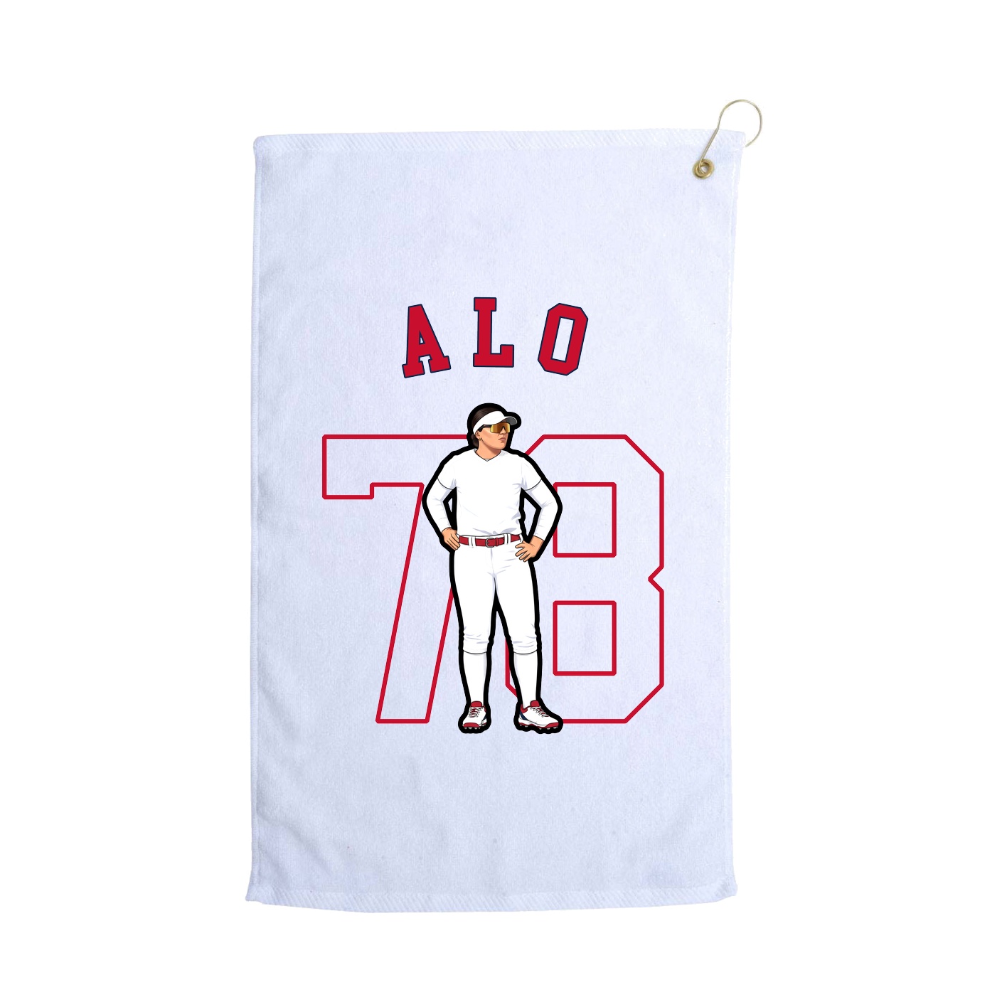 Golf Towel — Shirsey Arch in White
