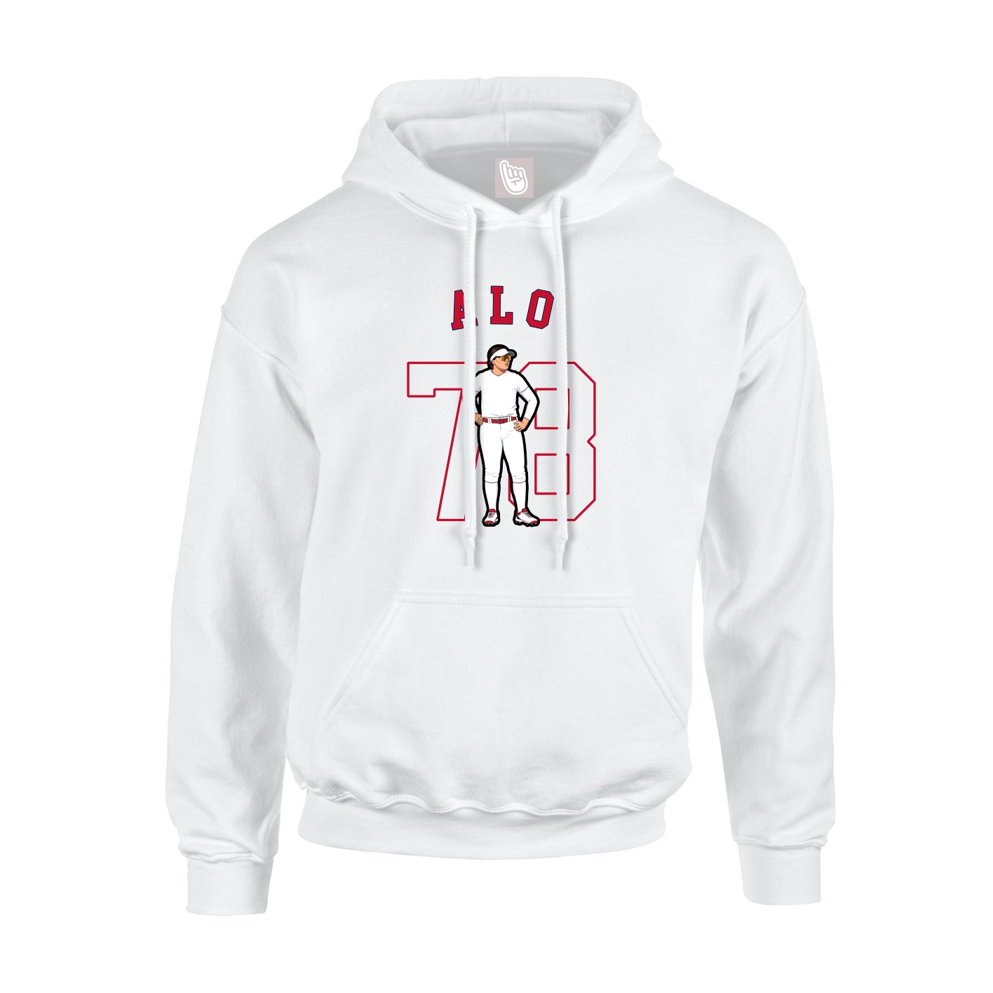 Hoodie — Shirsey Arch in White
