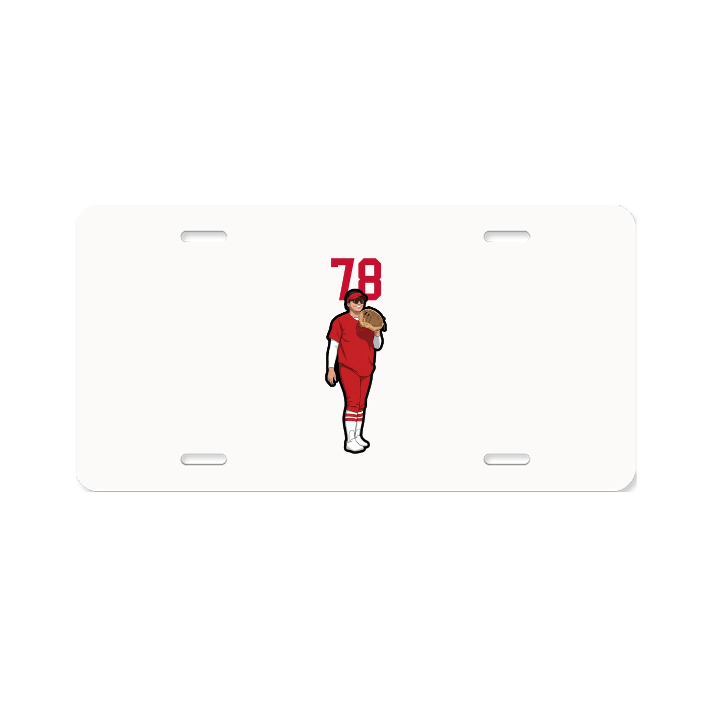 License Plate — Number Top in Classic