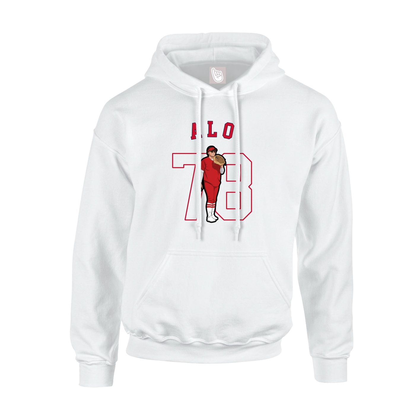 Youth Hoodie — Shirsey Arch in White
