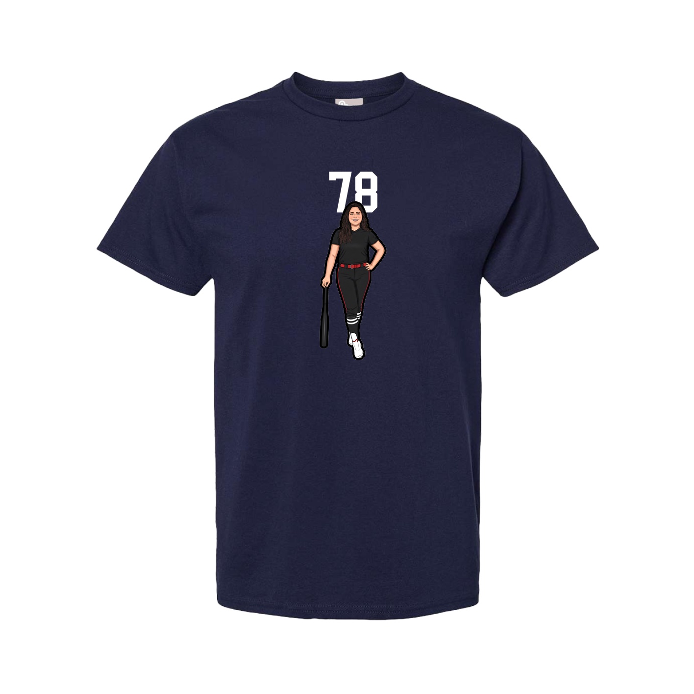 Youth Tee — Number Top in Navy