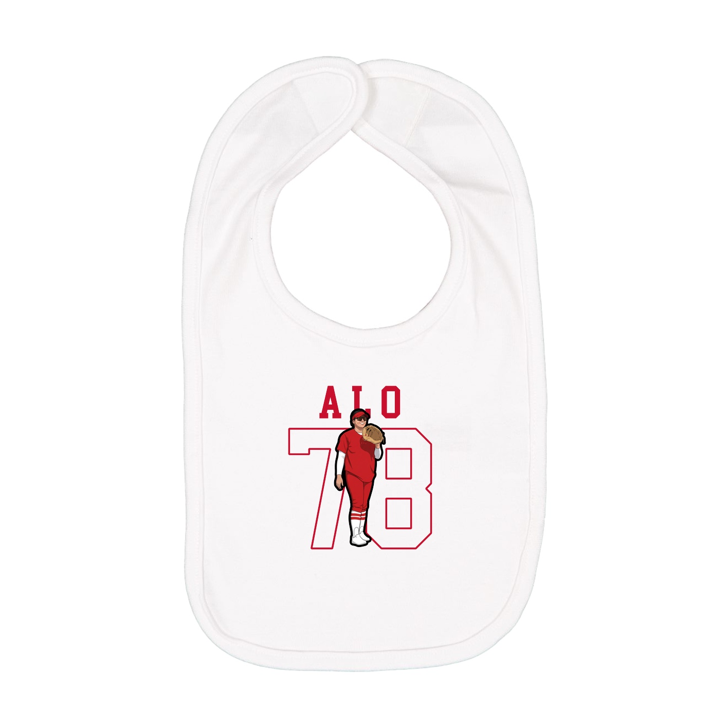 Infant Bib — Shirsey in White