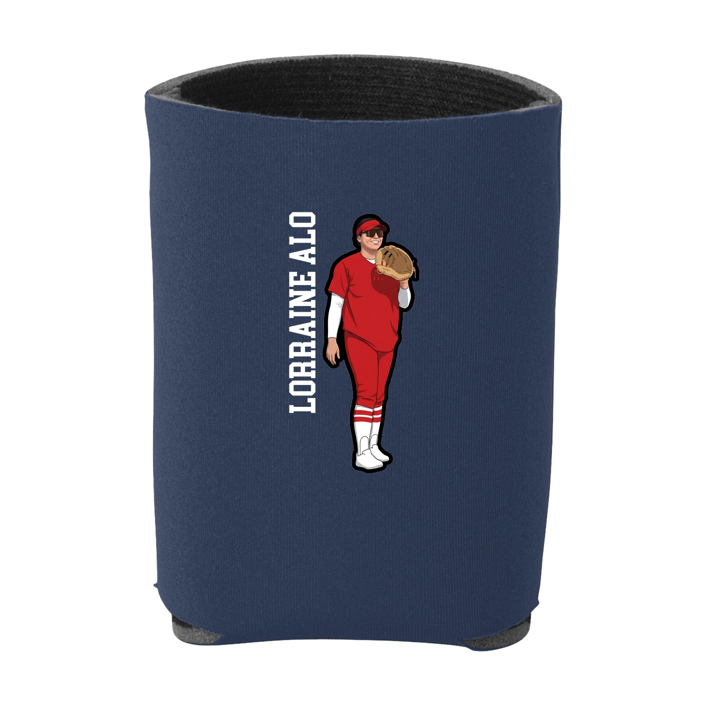 Can Holder — Name Vertical in Navy