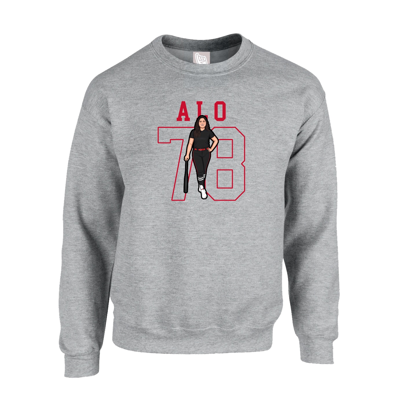 Fleece Crew — Shirsey in Grey
