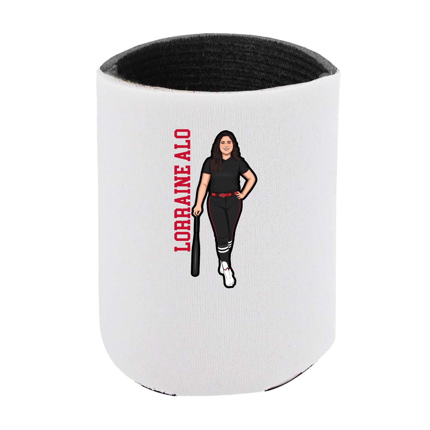 Can Holder — Name Vertical in White