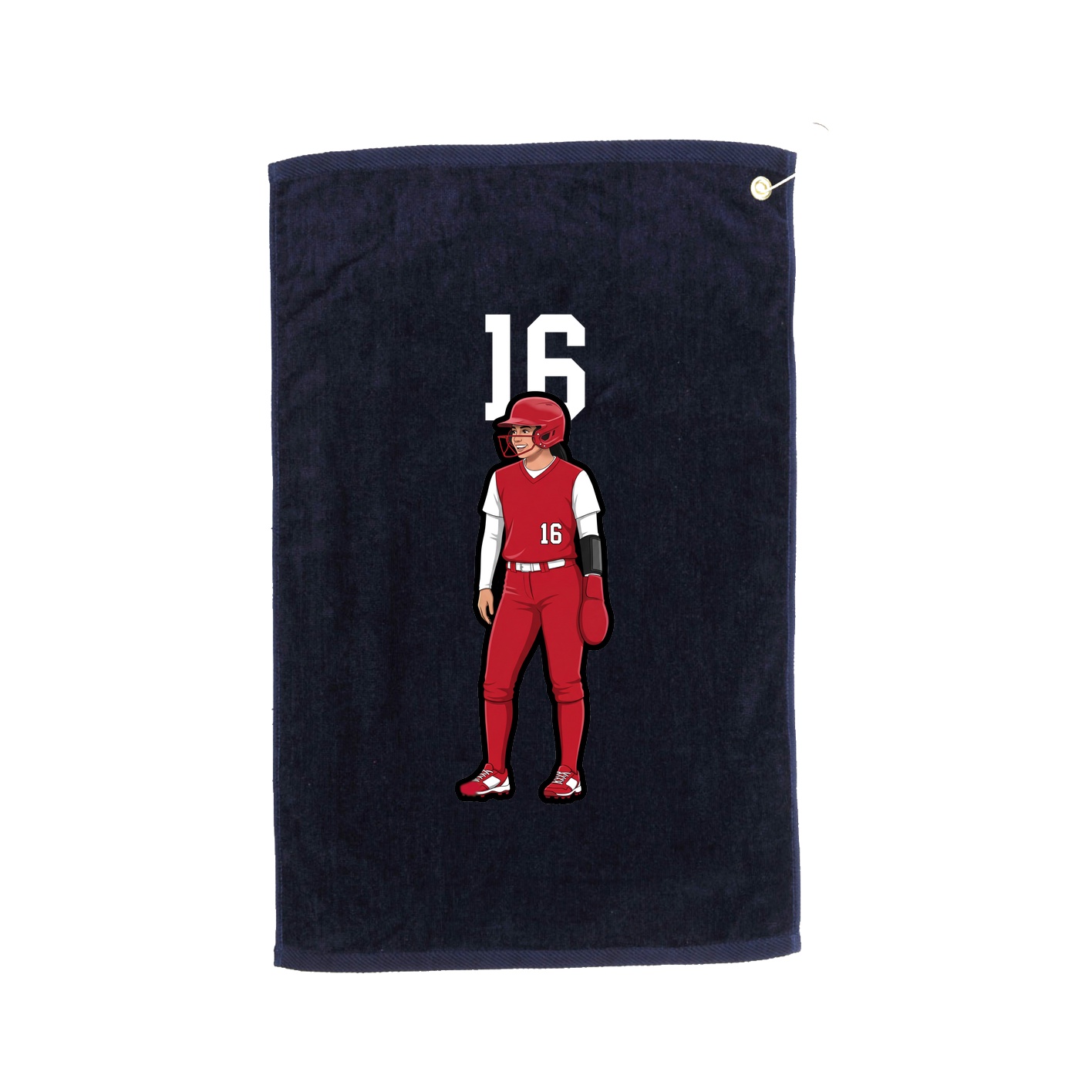 Golf Towel — Number Top in Navy