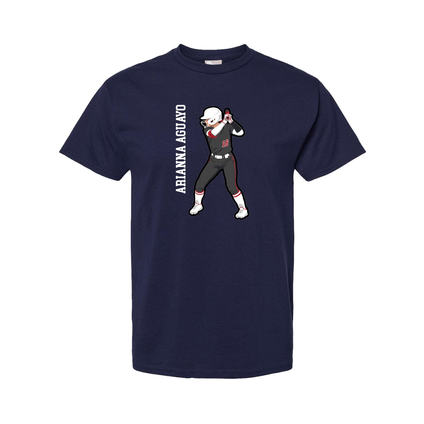 Tee — Name Vertical in Navy