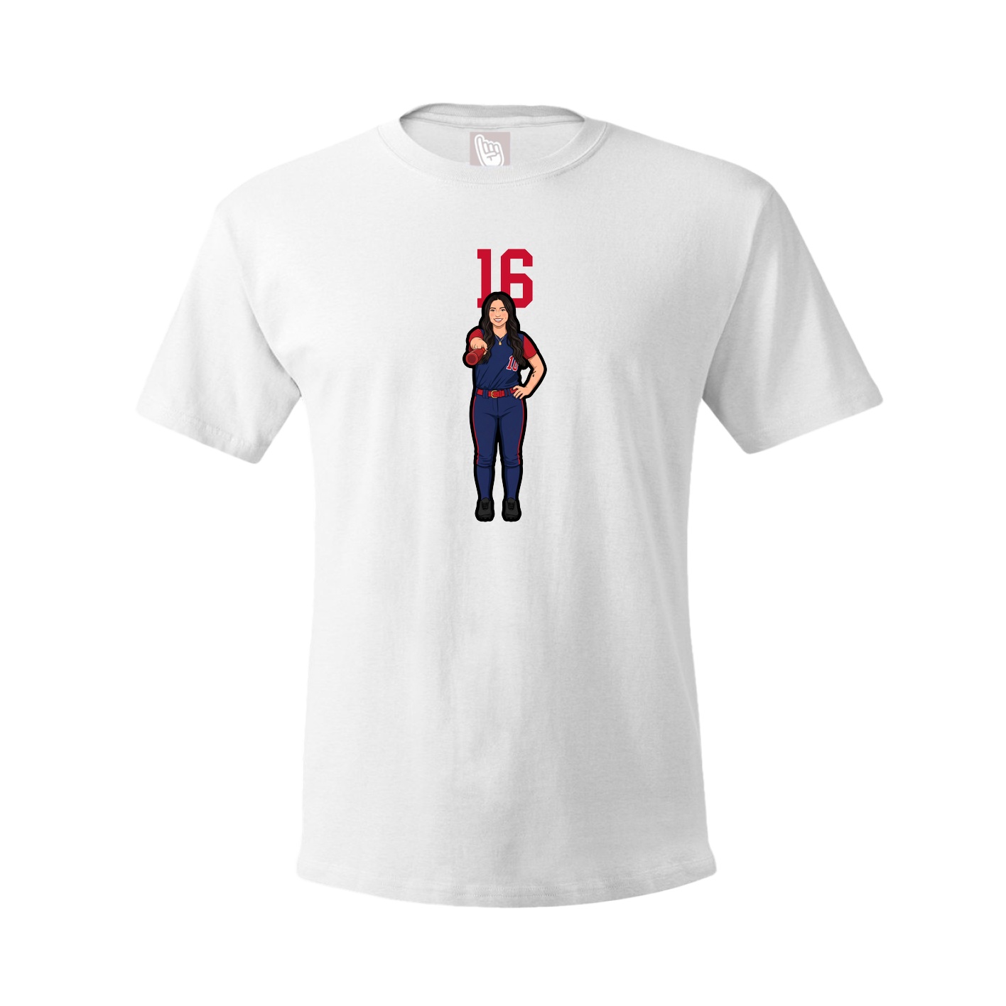 Tee — Number Top in White