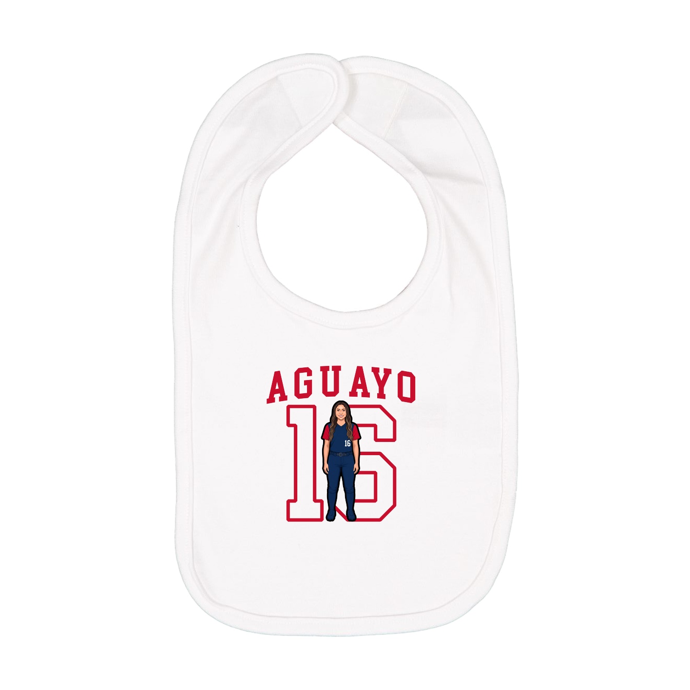Infant Bib — Shirsey in White