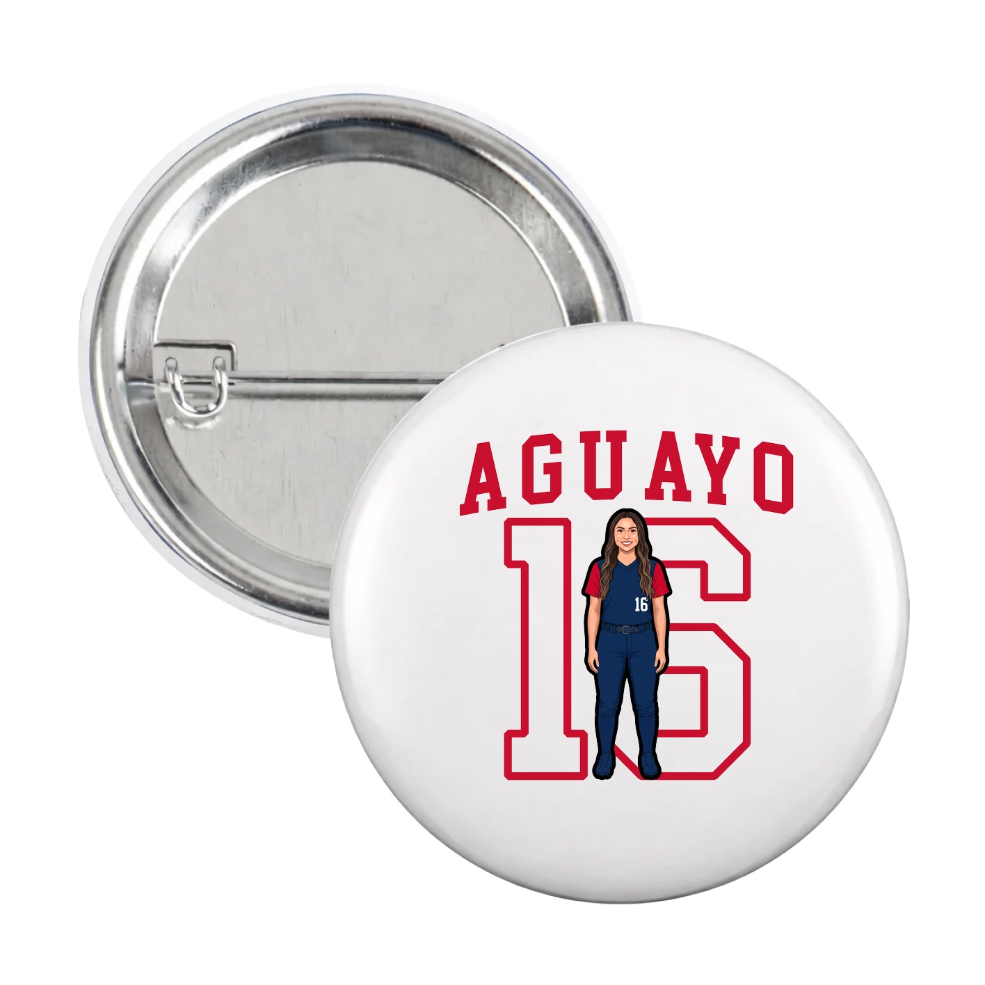 Game Day Button — Shirsey in White