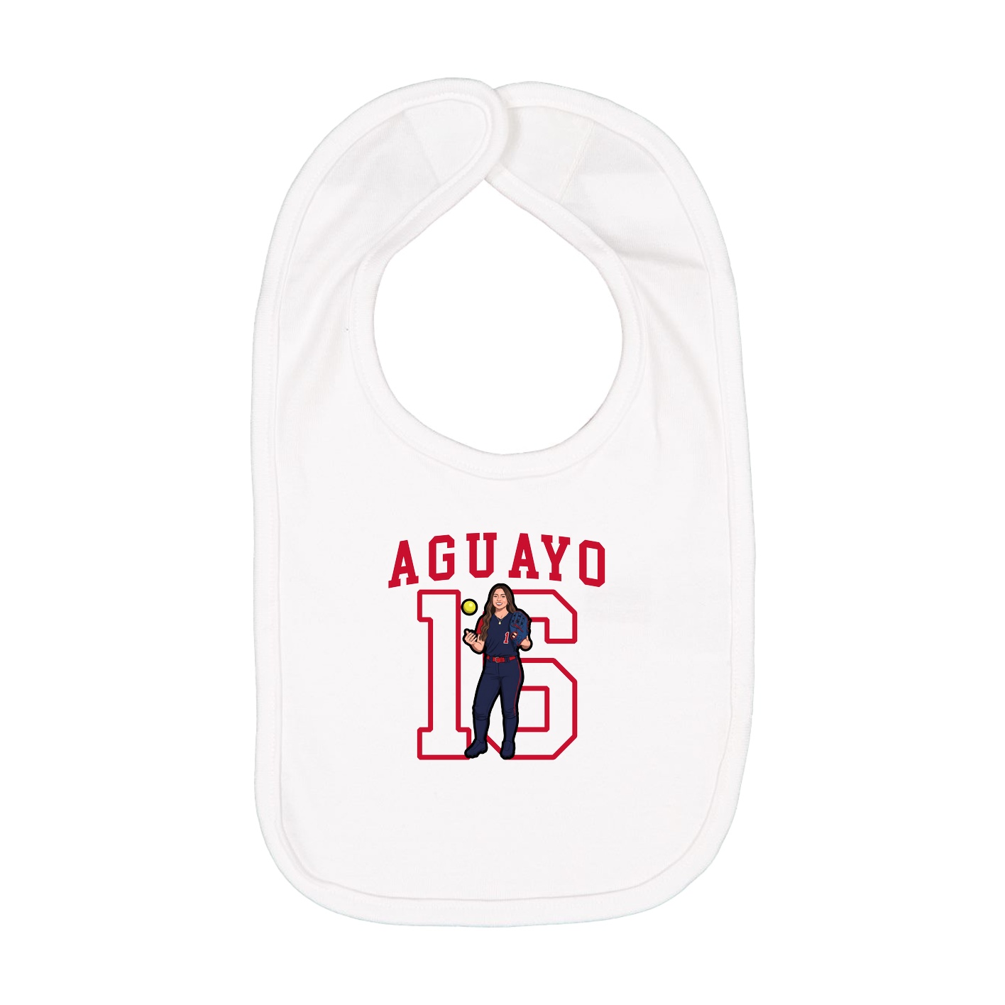 Infant Bib — Shirsey in White