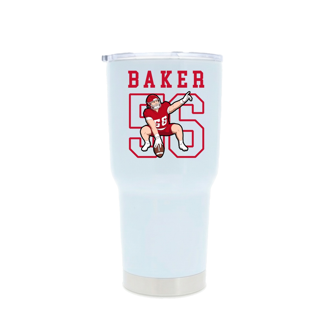 30oz Stainless Steel Tumbler — Shirsey in White