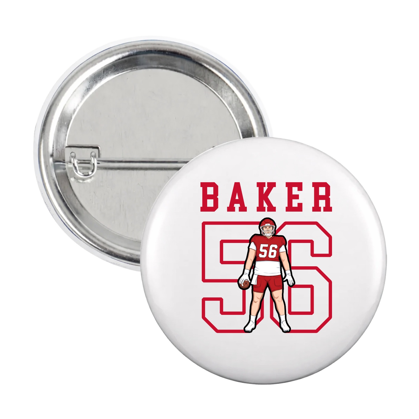 Game Day Button — Shirsey in White