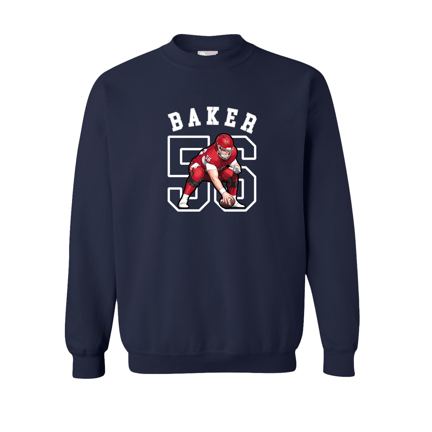 Fleece Crew — Shirsey Arch in Navy