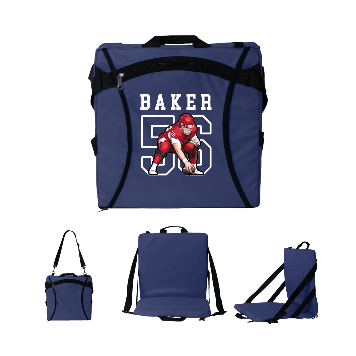 Folding Stadium Seat — Shirsey in Navy