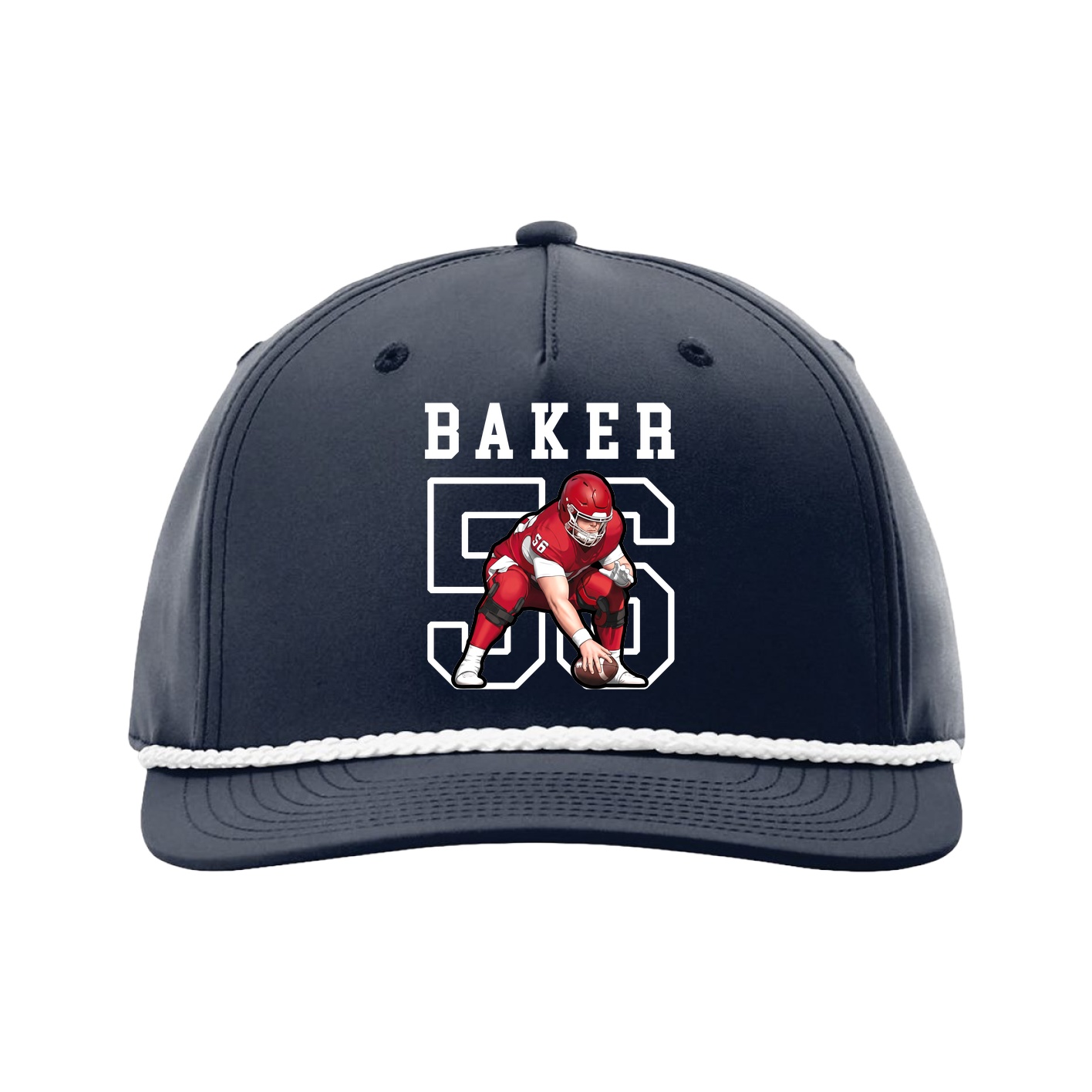 Five-Panel Classic Rope Cap — Shirsey in Navy