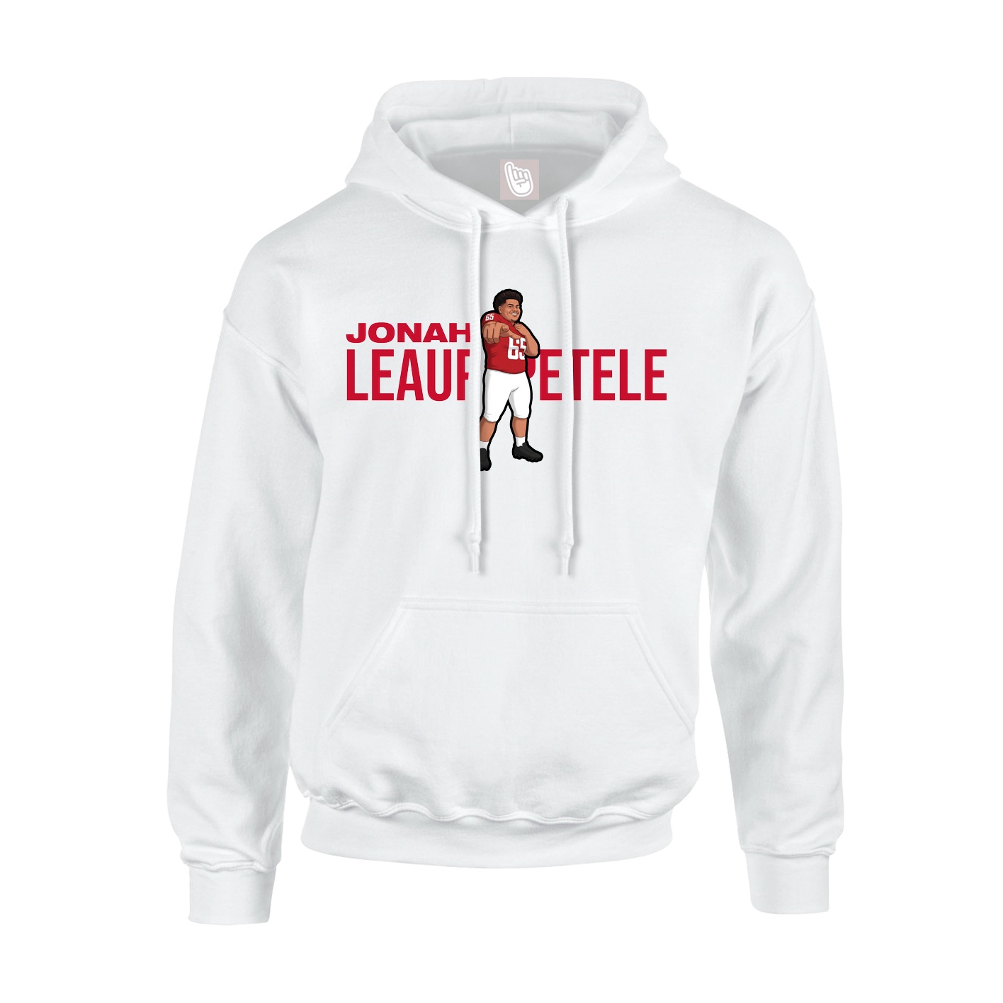 Youth Hoodie — Player Name in White