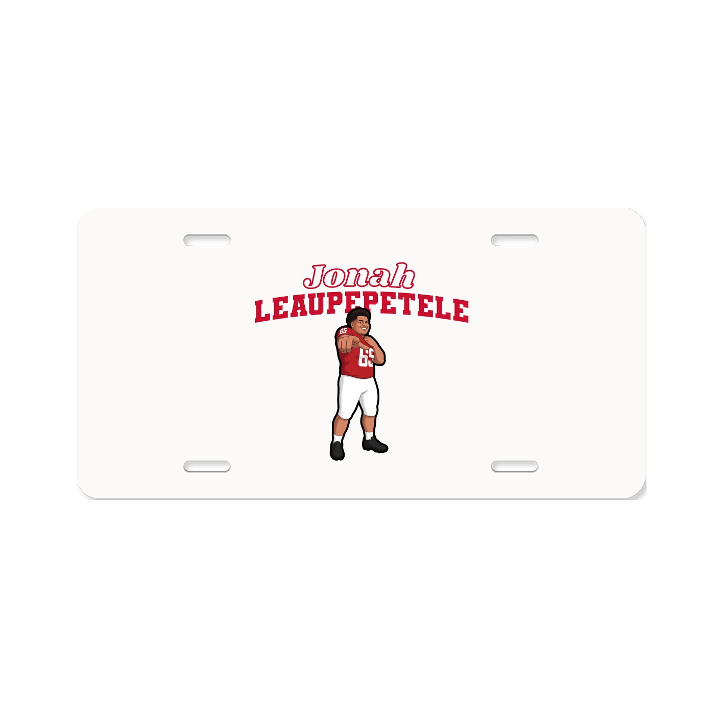 License Plate — Name Arch in Classic