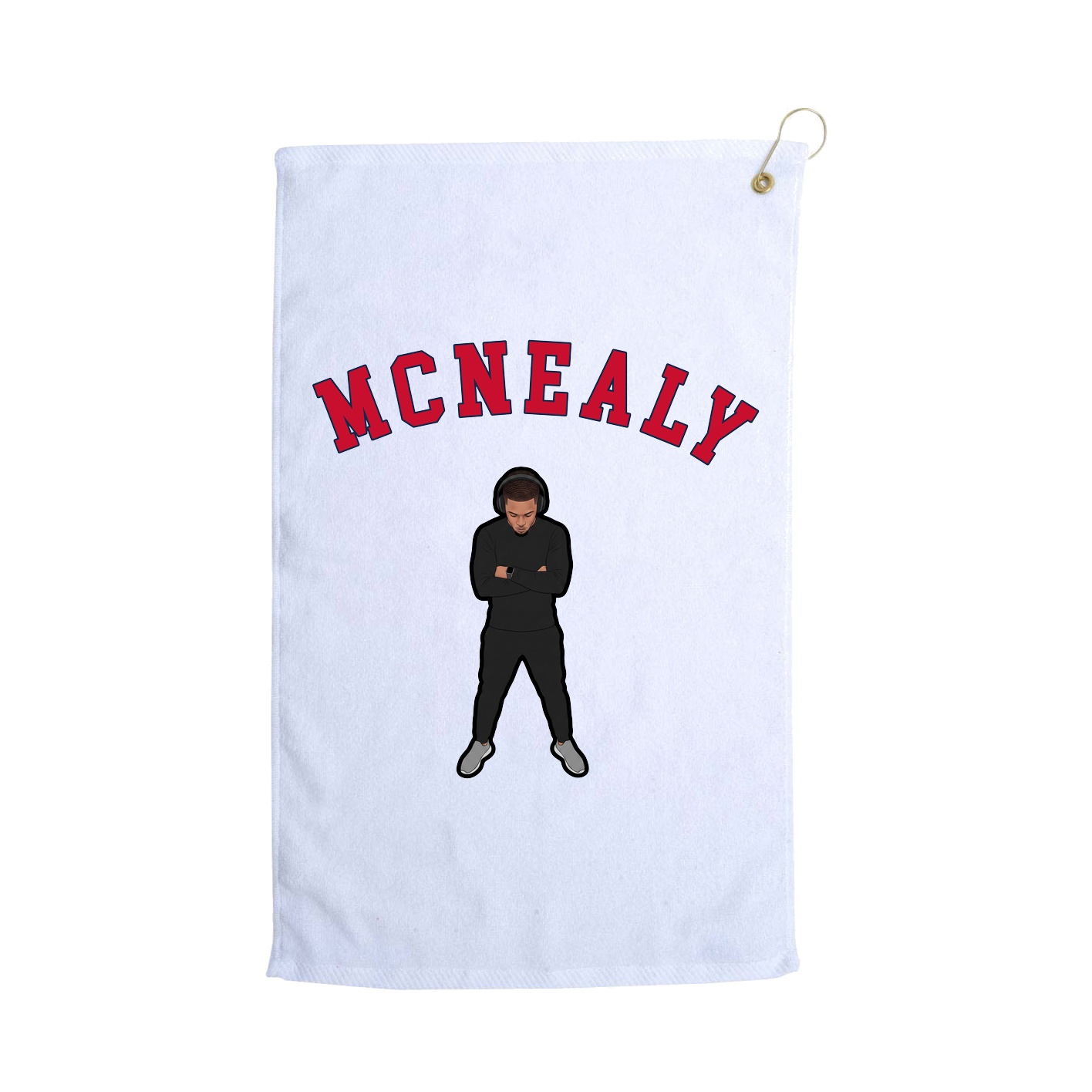 Golf Towel — Shirsey Arch in White