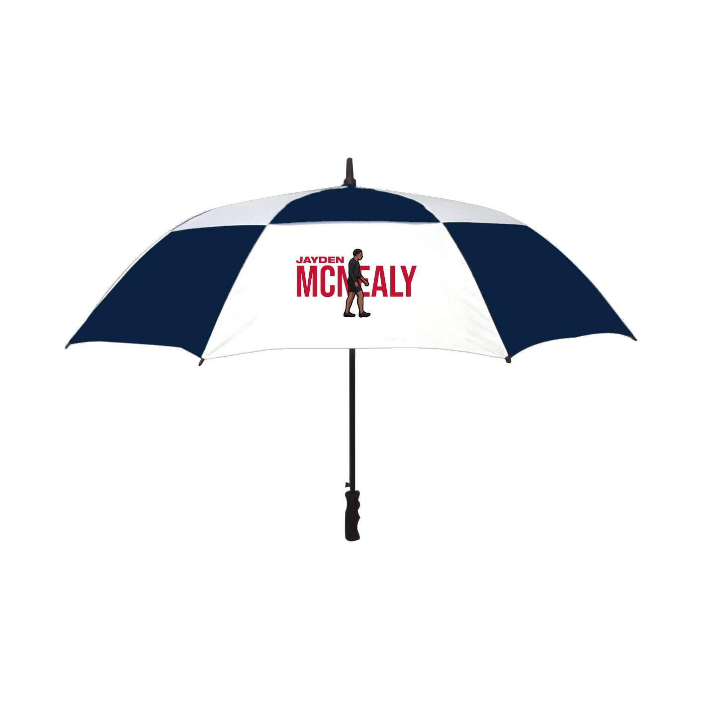 Golf Umbrella — Player Name in Navy