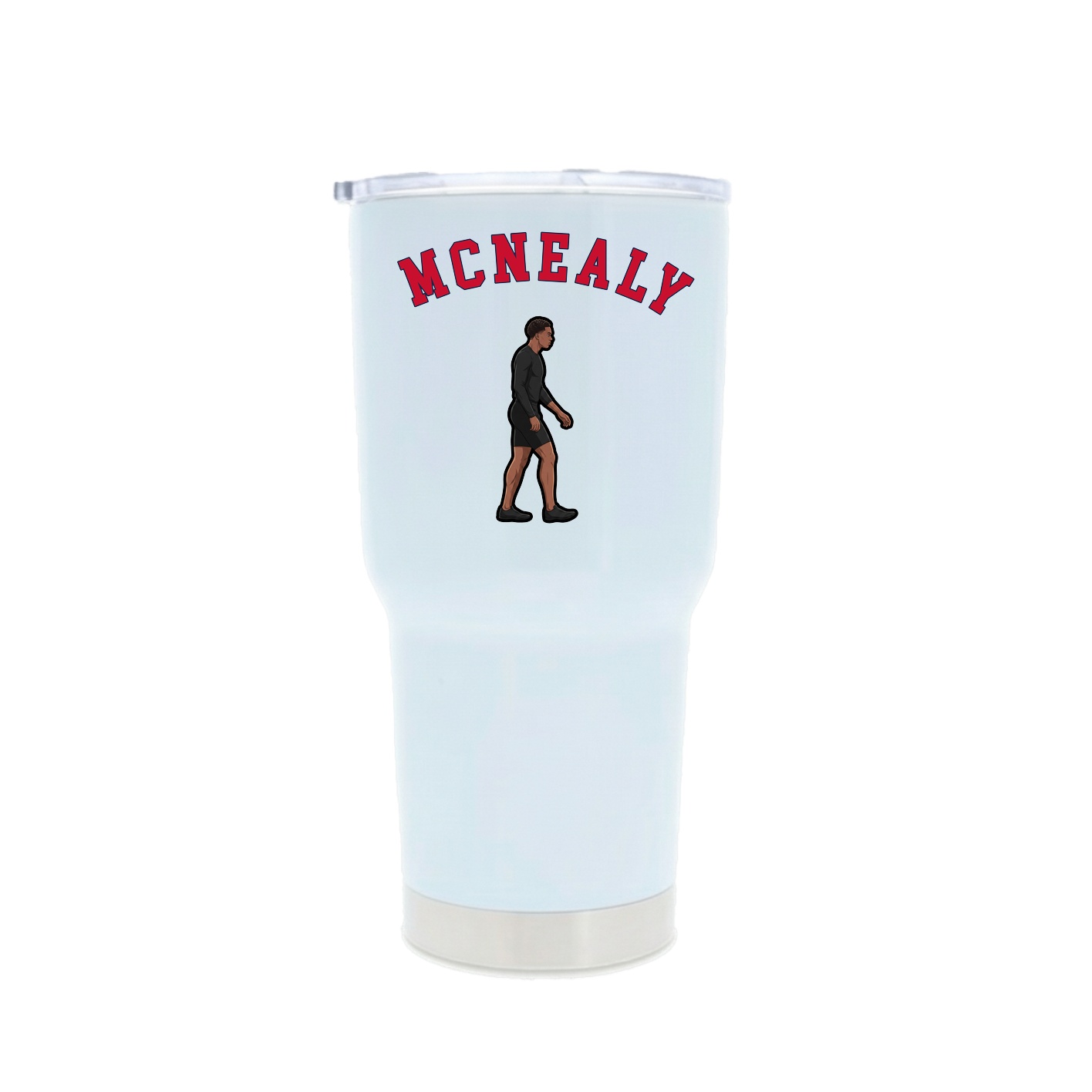 30oz Stainless Steel Tumbler — Shirsey Arch in White