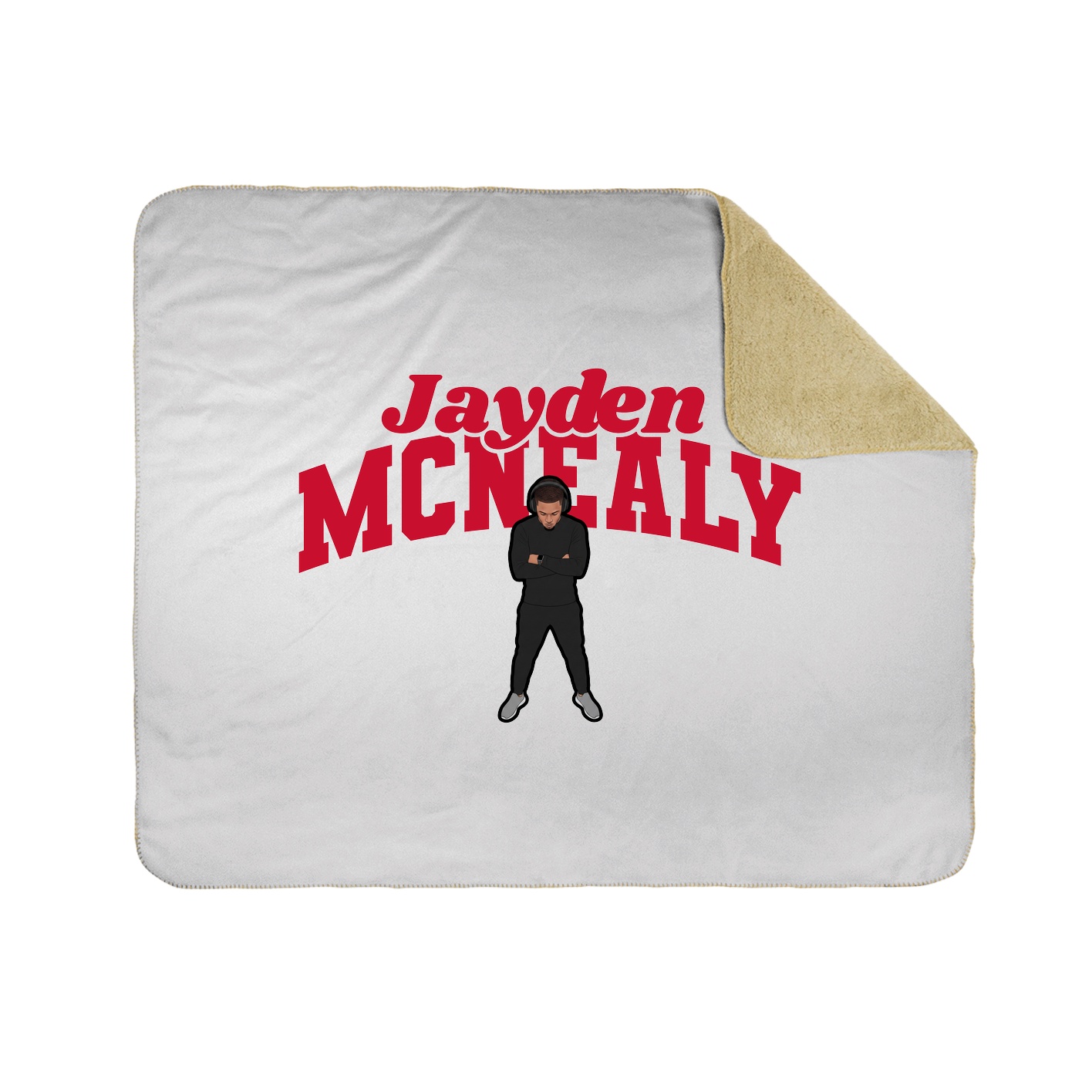 Throw Blanket — Signature Arch in White