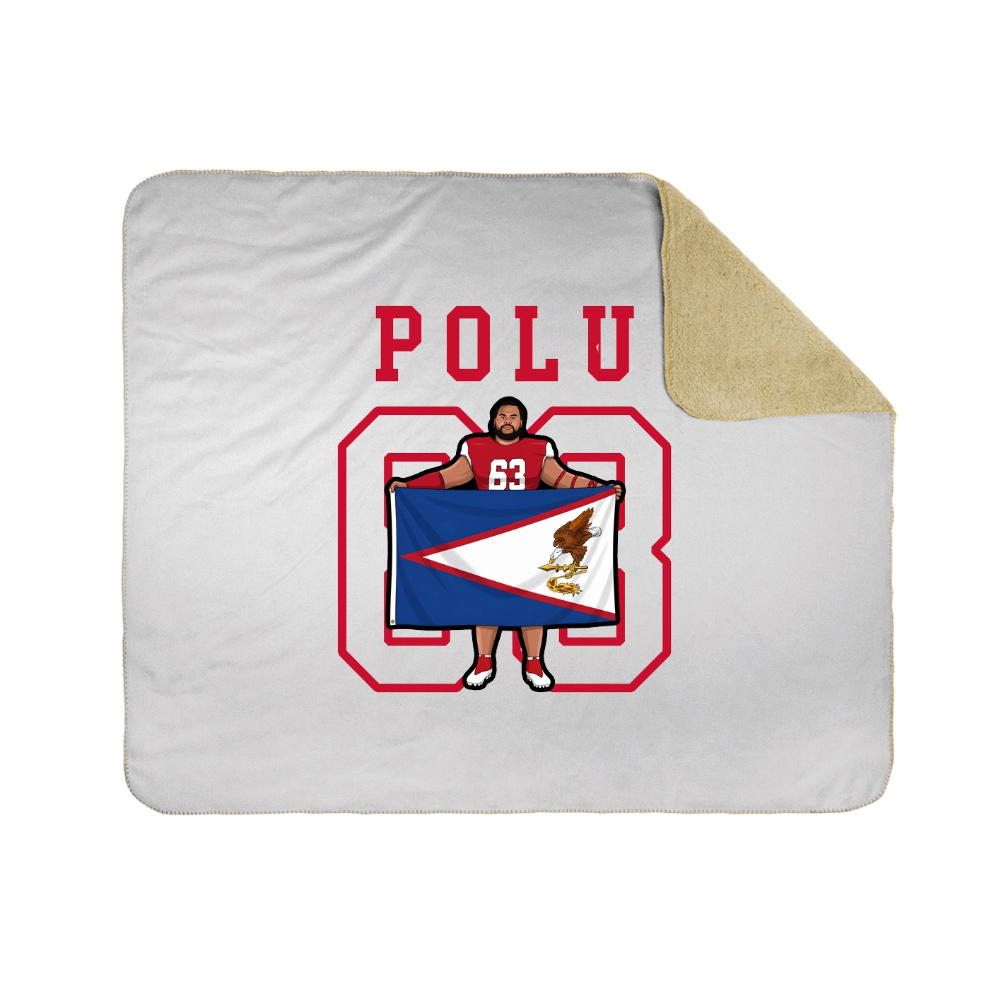 Throw Blanket — Shirsey in White