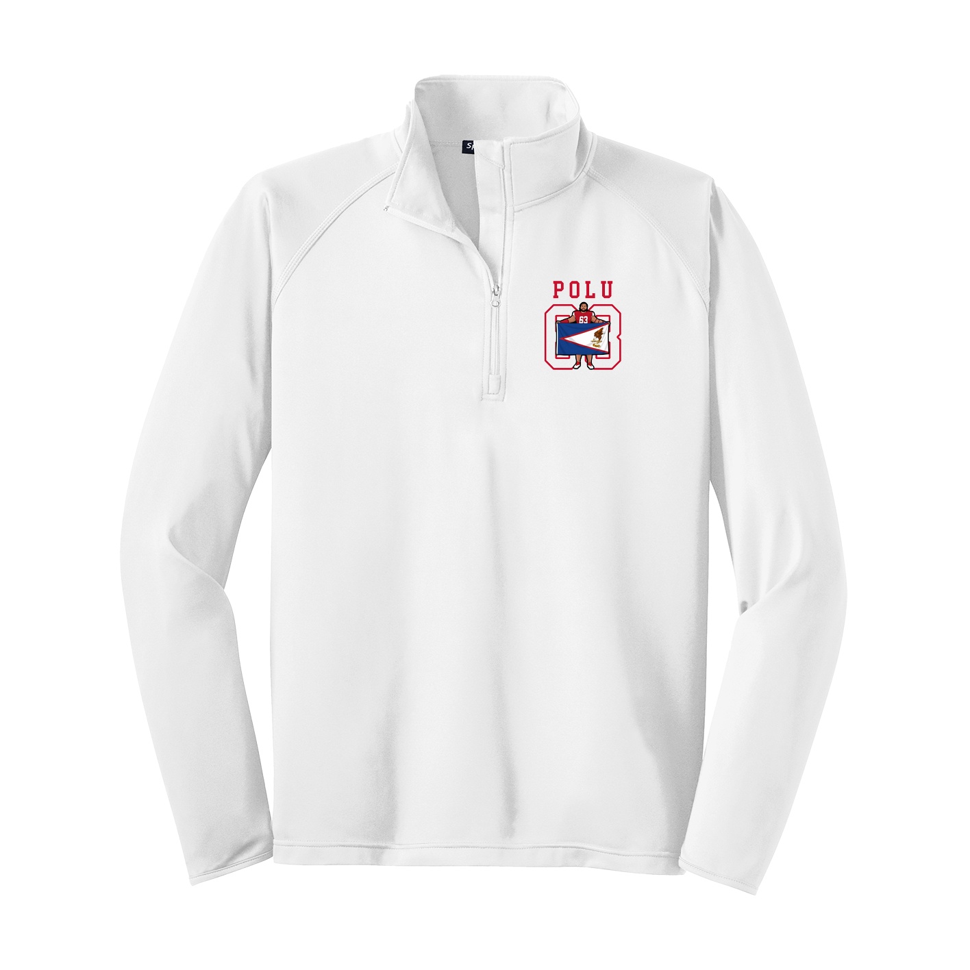 Q-Zip Pullover — Shirsey in White