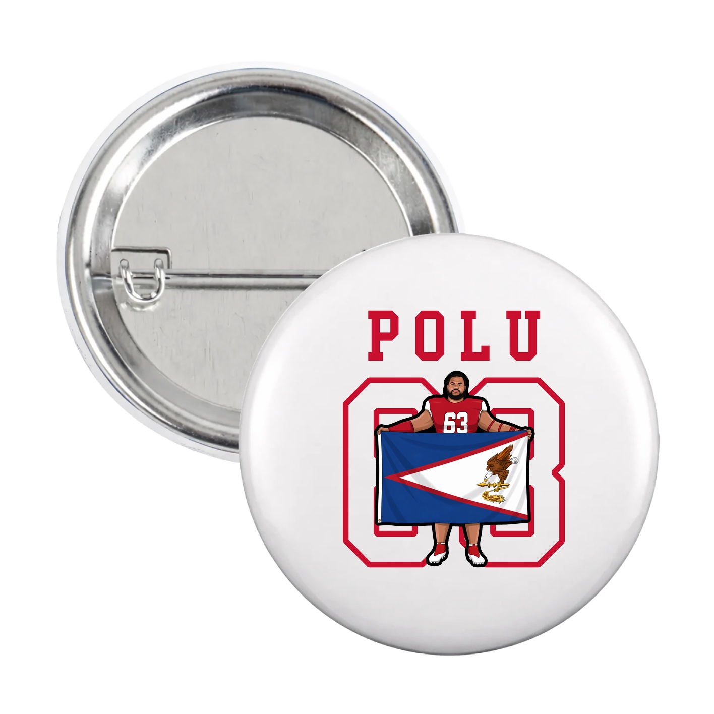 Game Day Button — Shirsey in White