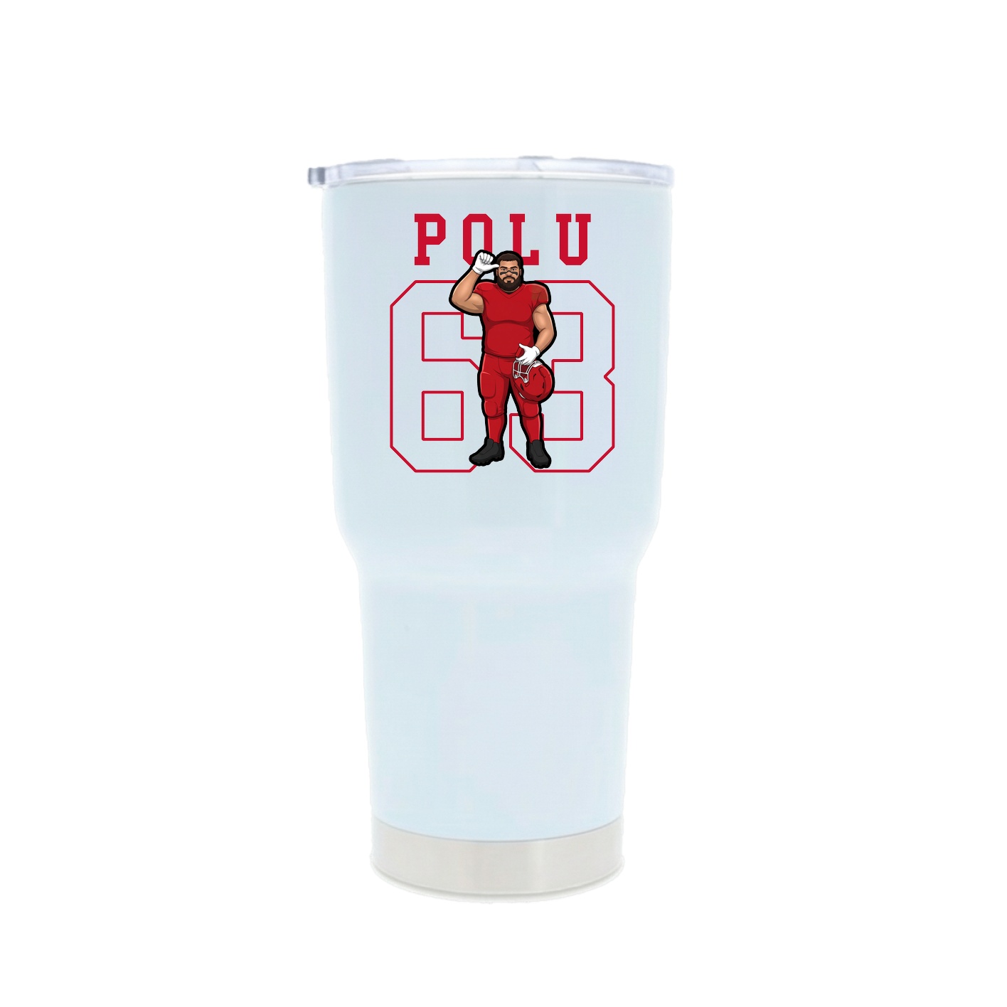 30oz Stainless Steel Tumbler — Shirsey in White