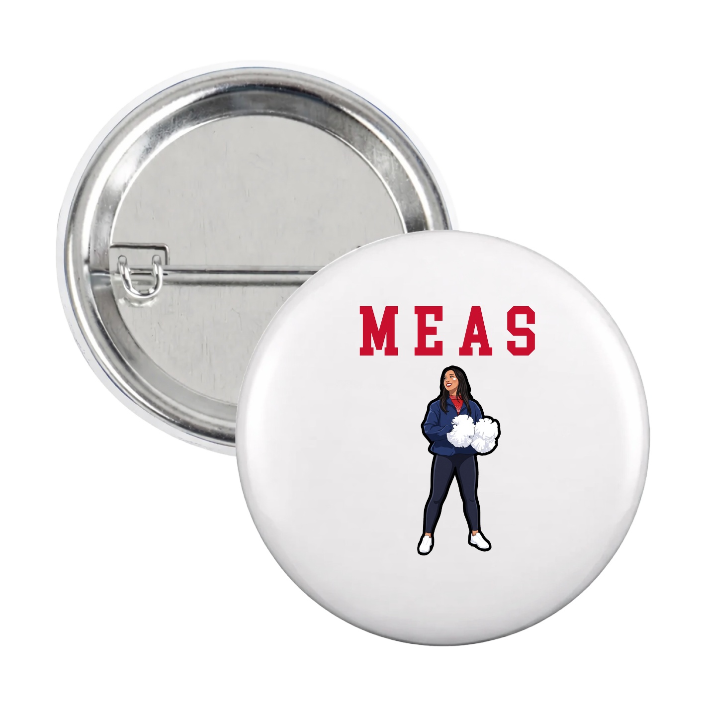 Game Day Button — Shirsey in White