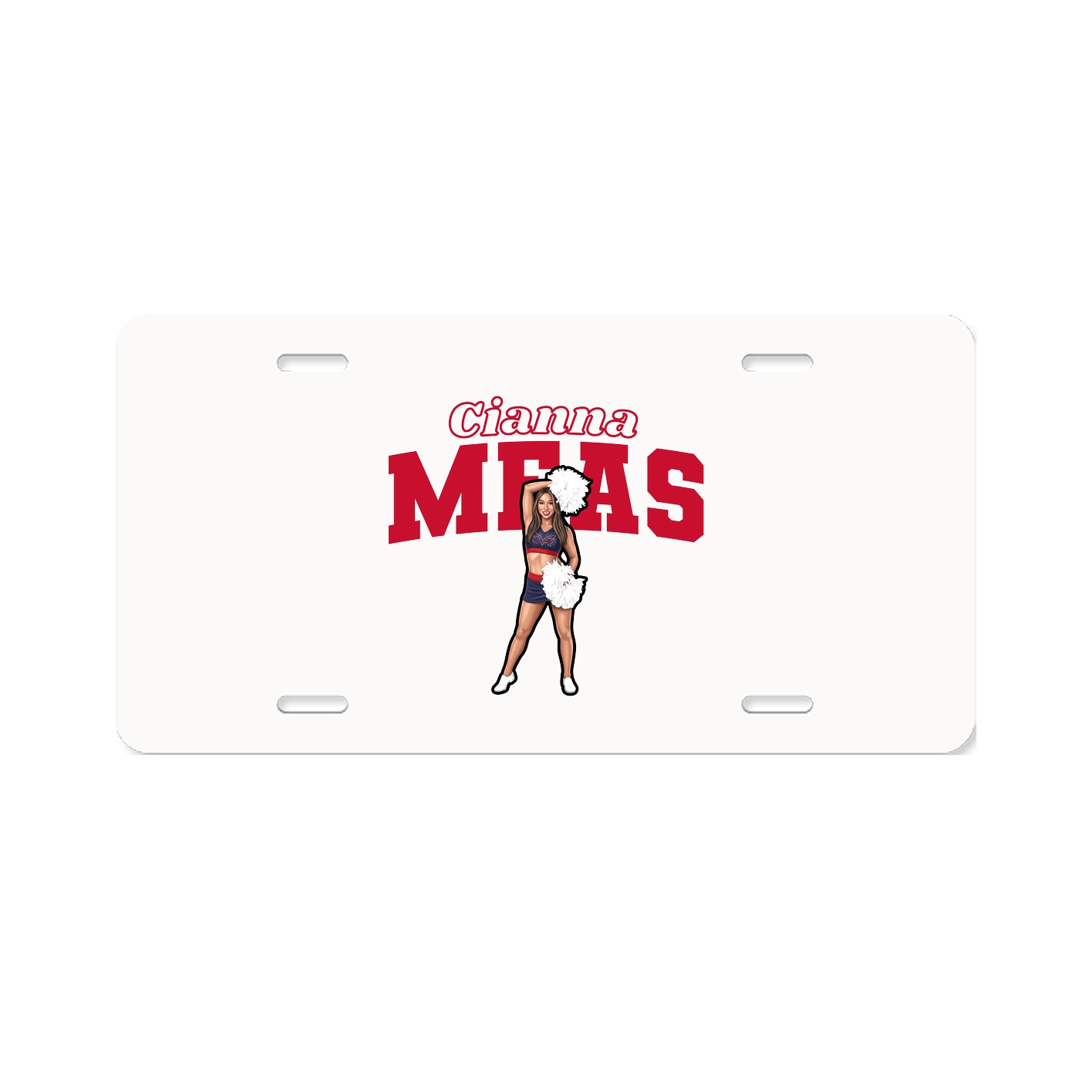 License Plate — Name Arch in Classic