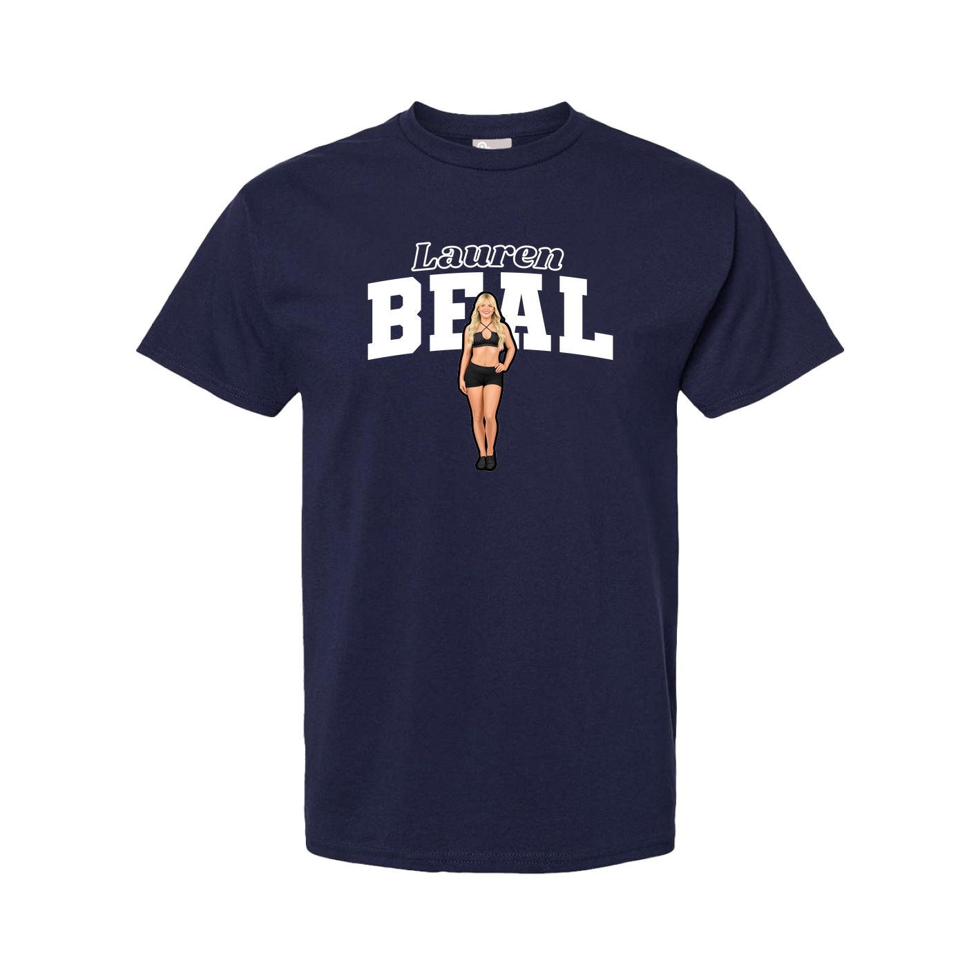 Youth Tee — Name Arch in Navy