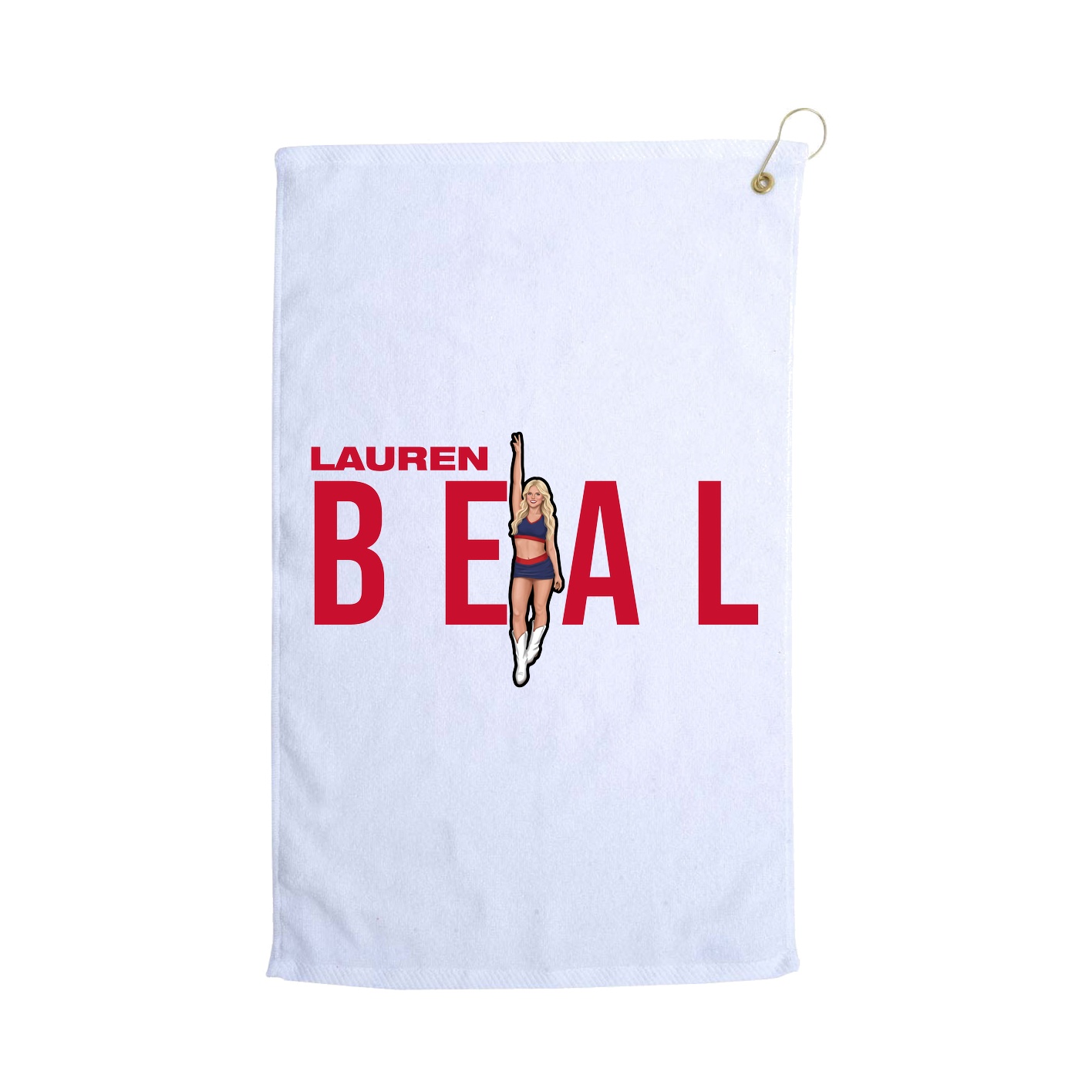 Golf Towel — Player Name in White