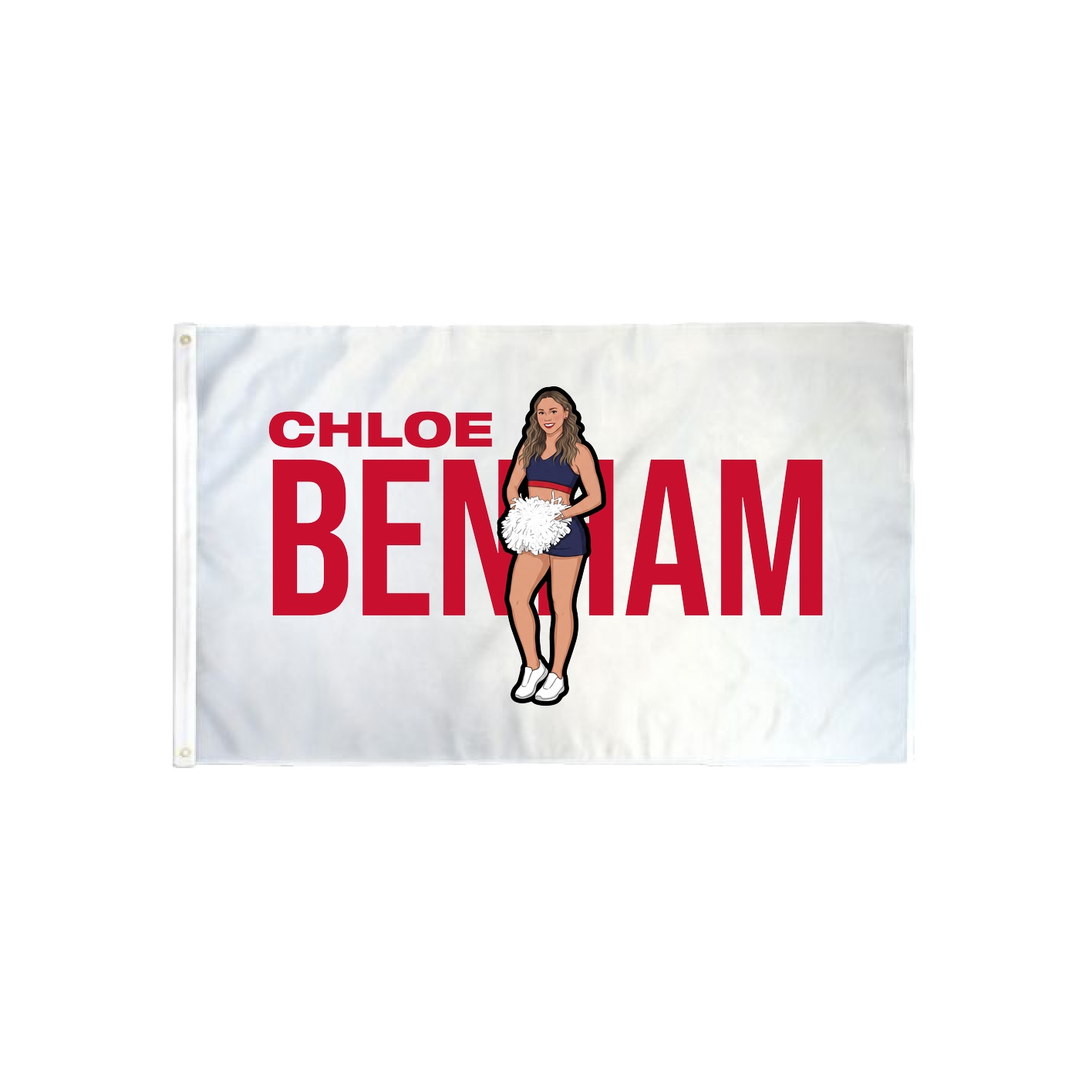 3x5 Flag — Player Name in Classic