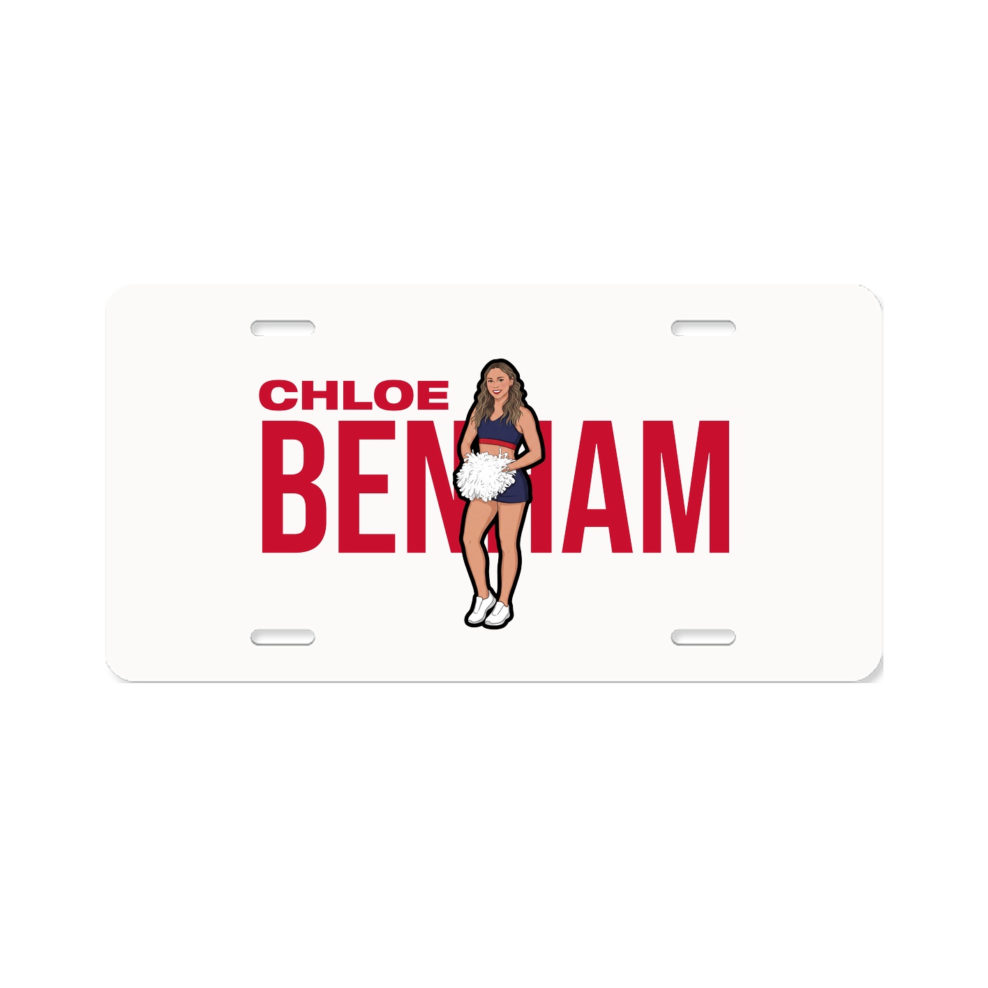 License Plate — Player Name in Classic