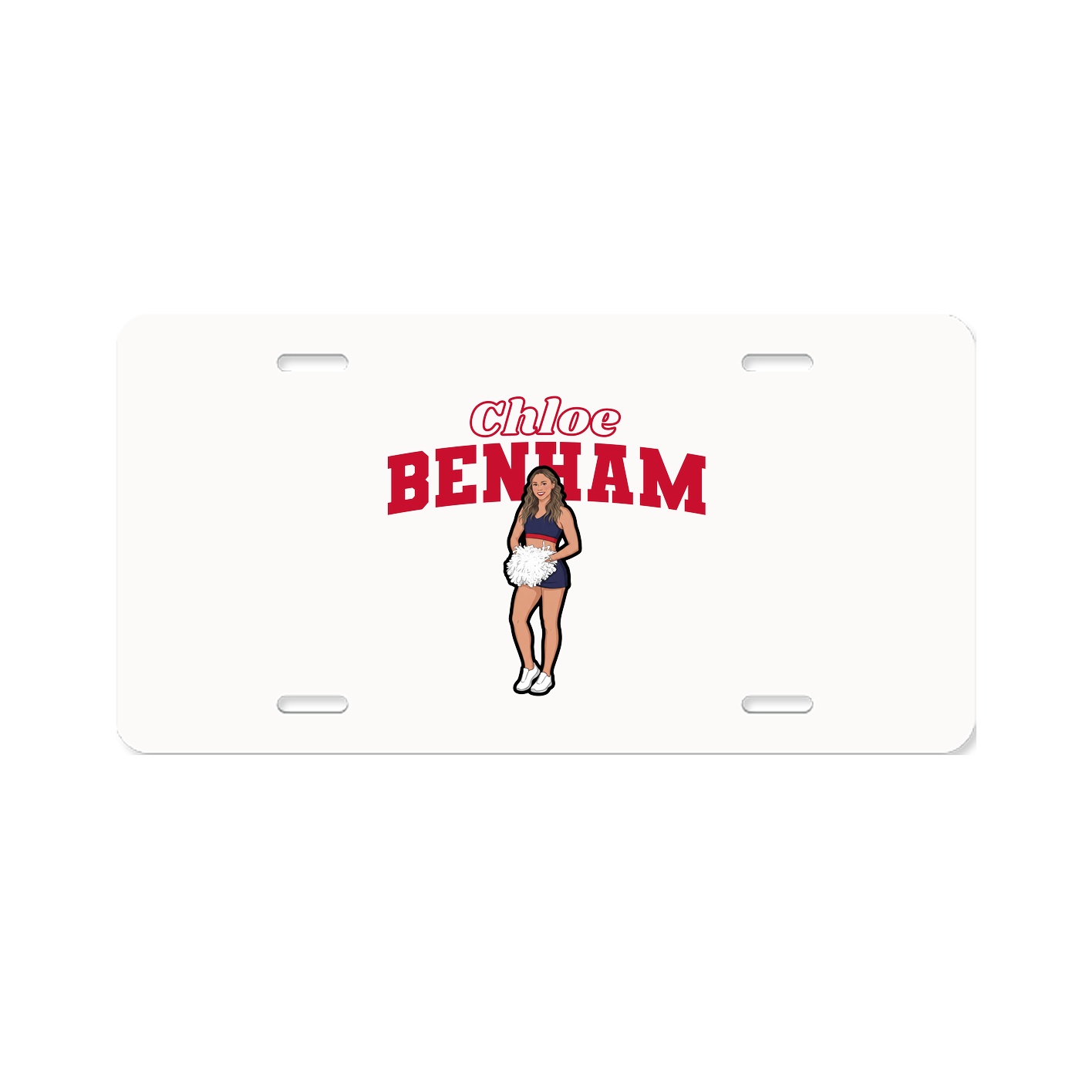 License Plate — Name Arch in Classic